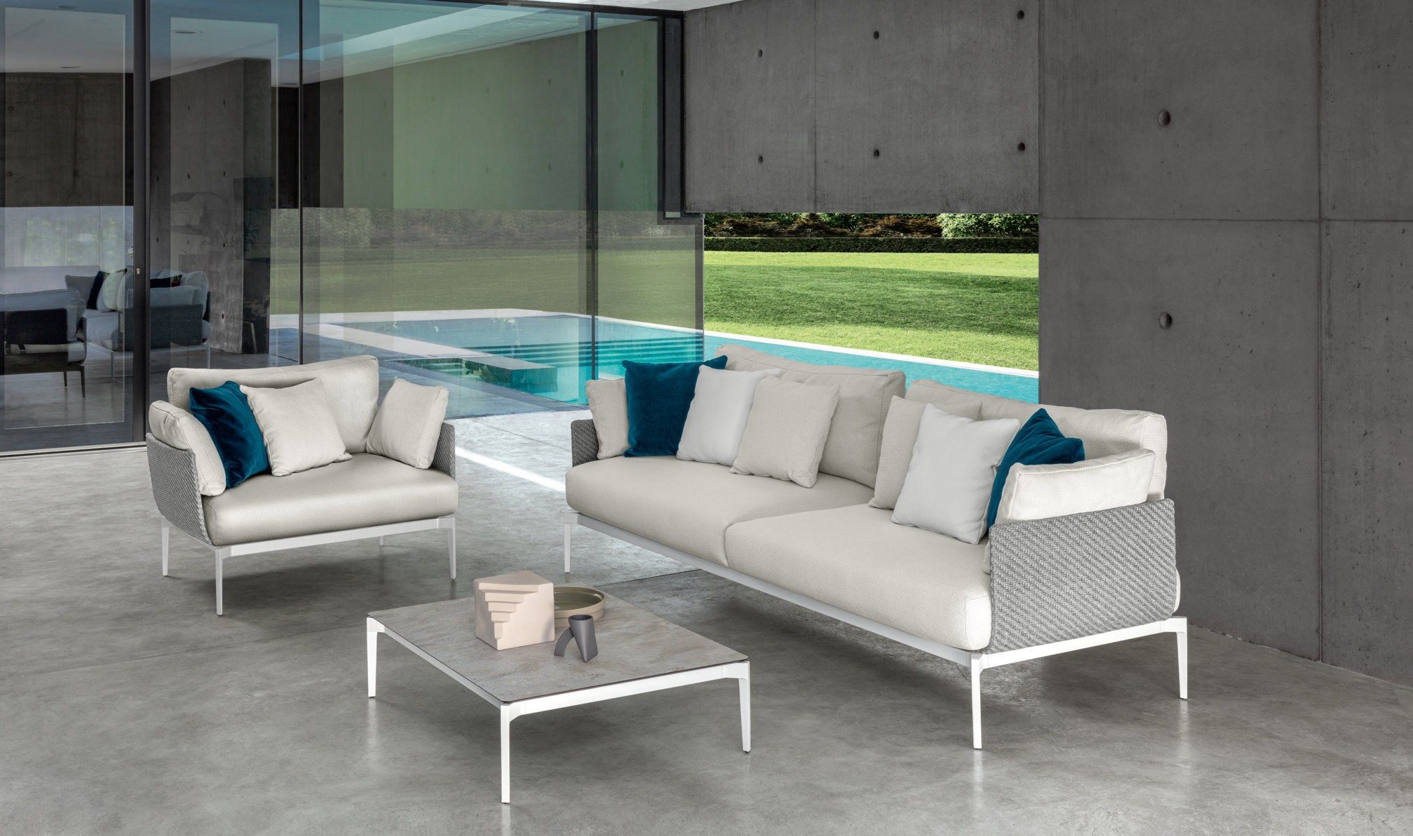 LEAF Fabric garden armchair By Talenti design Marco Acerbis