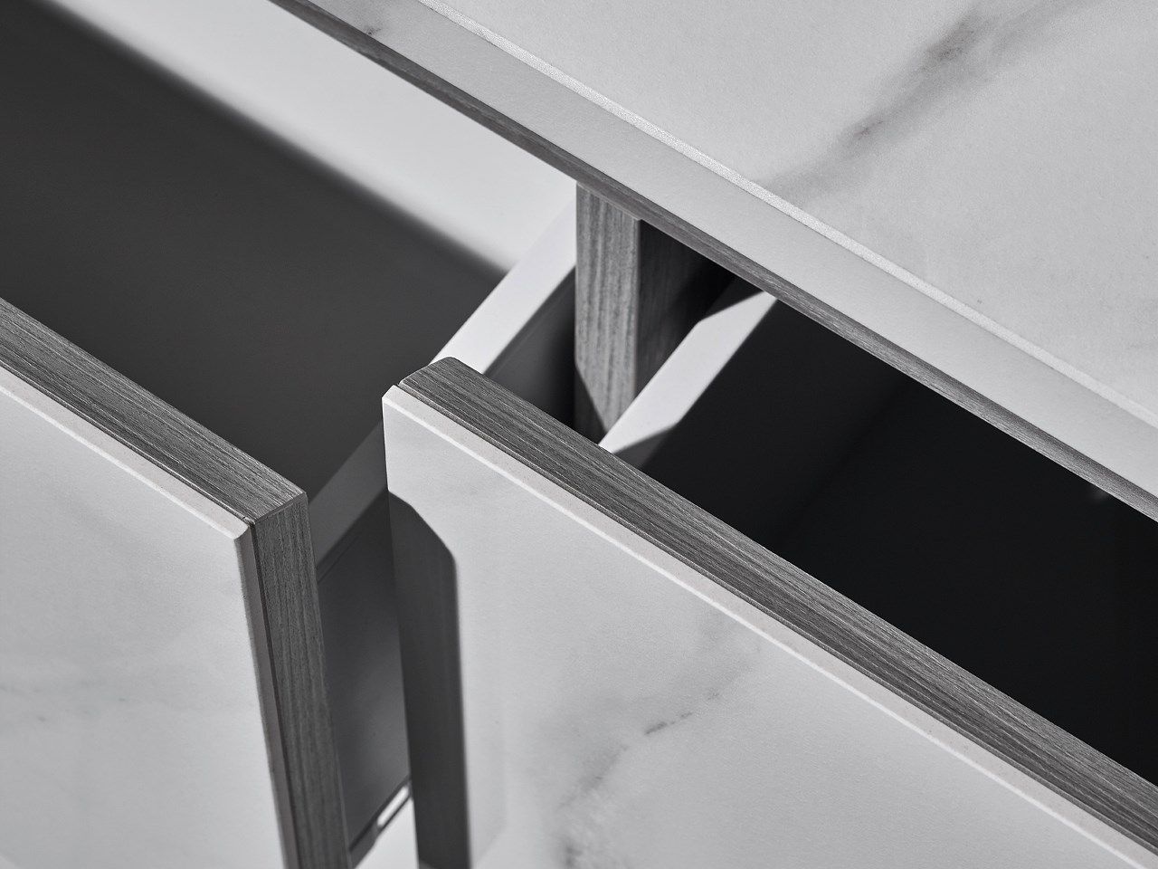 LINE by MIMIC - Mobile lavabo sospeso con cassetti - 2