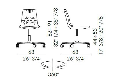 LISA 5 WAYS Office chair By EFORMA