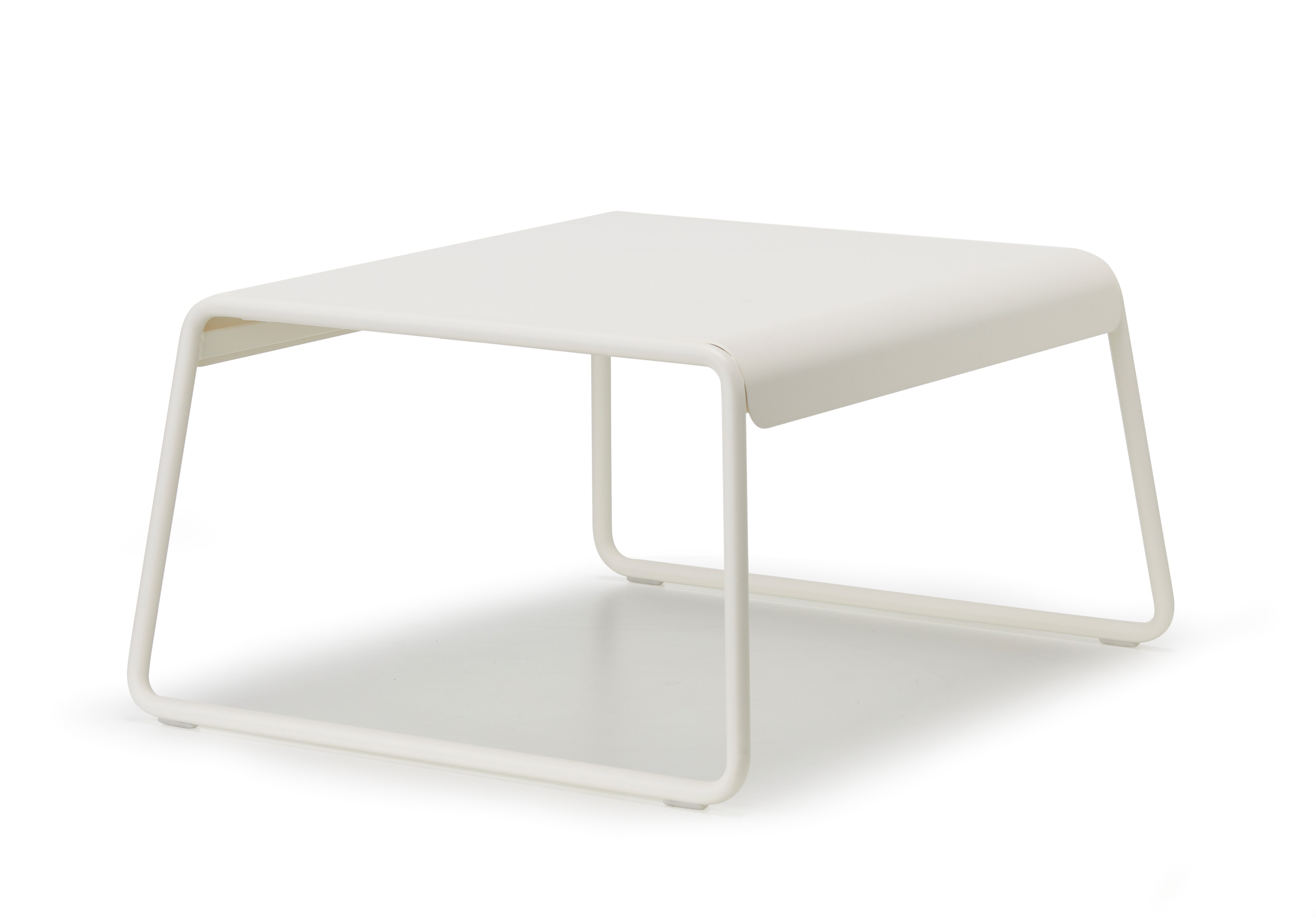 LISA LOUNGE | Garden side table Sled base rectangular steel coffee ...