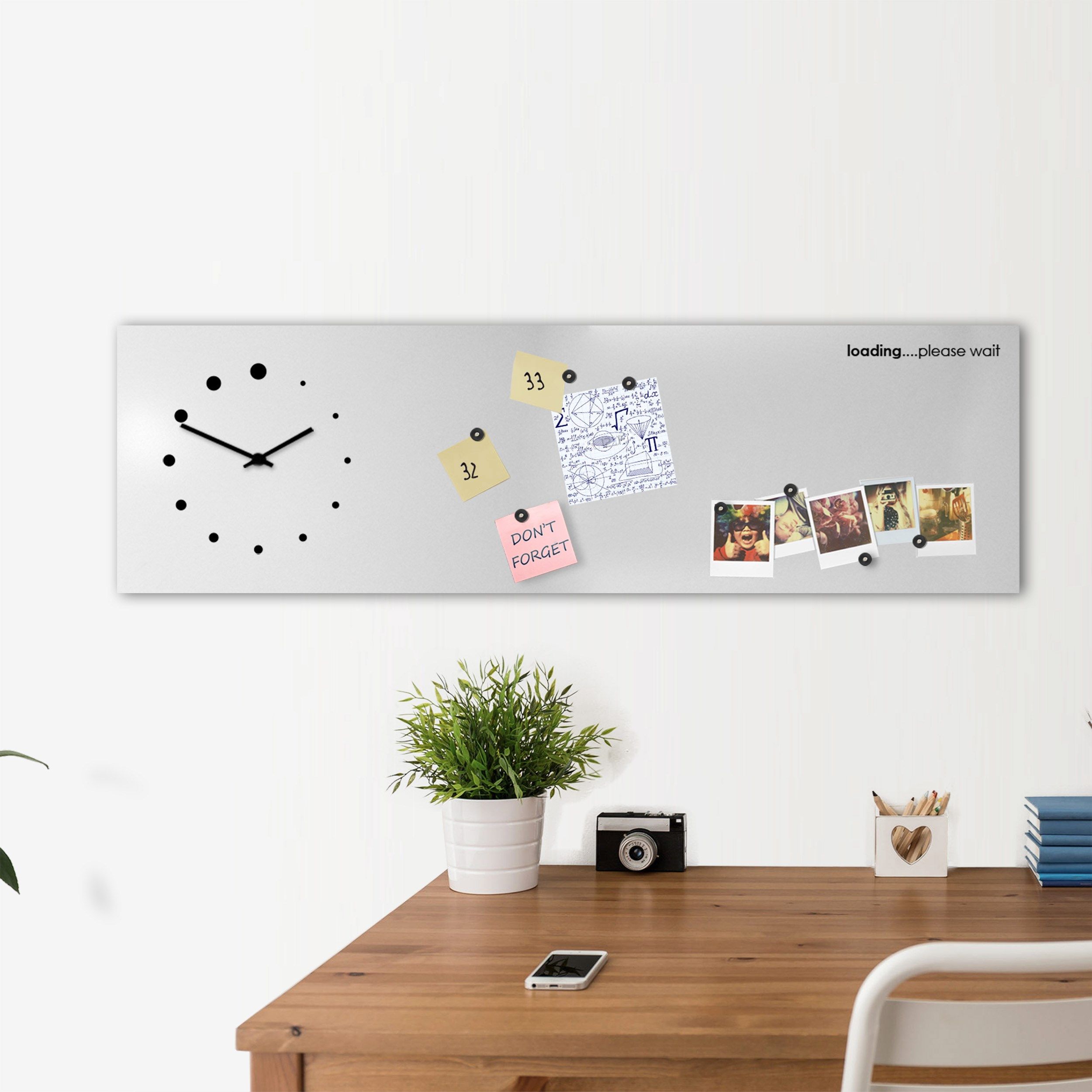 Plate clock / dry erase board LOADING By Designobject.it