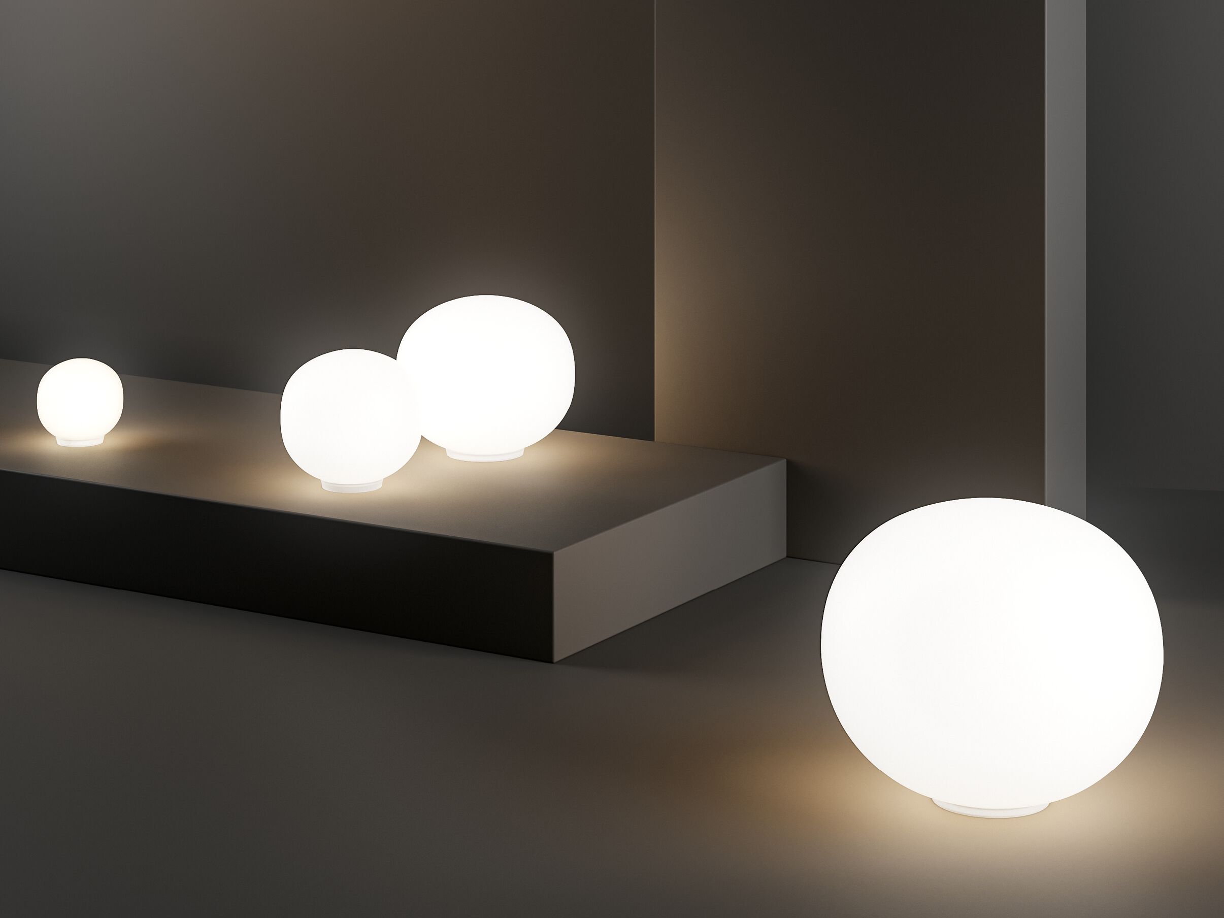 VOLUM LED blown glass table lamp By LODES | design Snøhetta