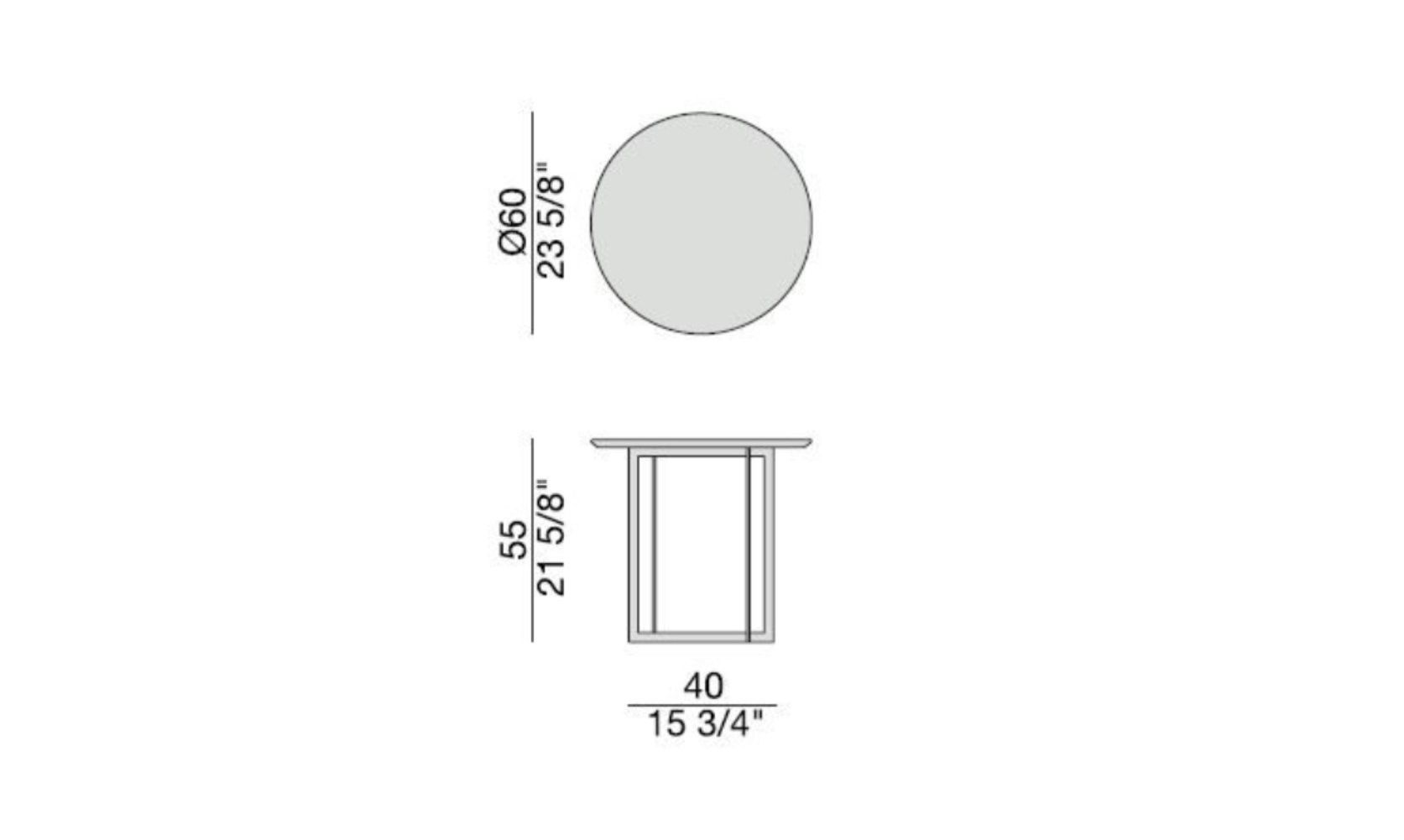 Round marble coffee table LONDRA 3 By Porada design Opera Design