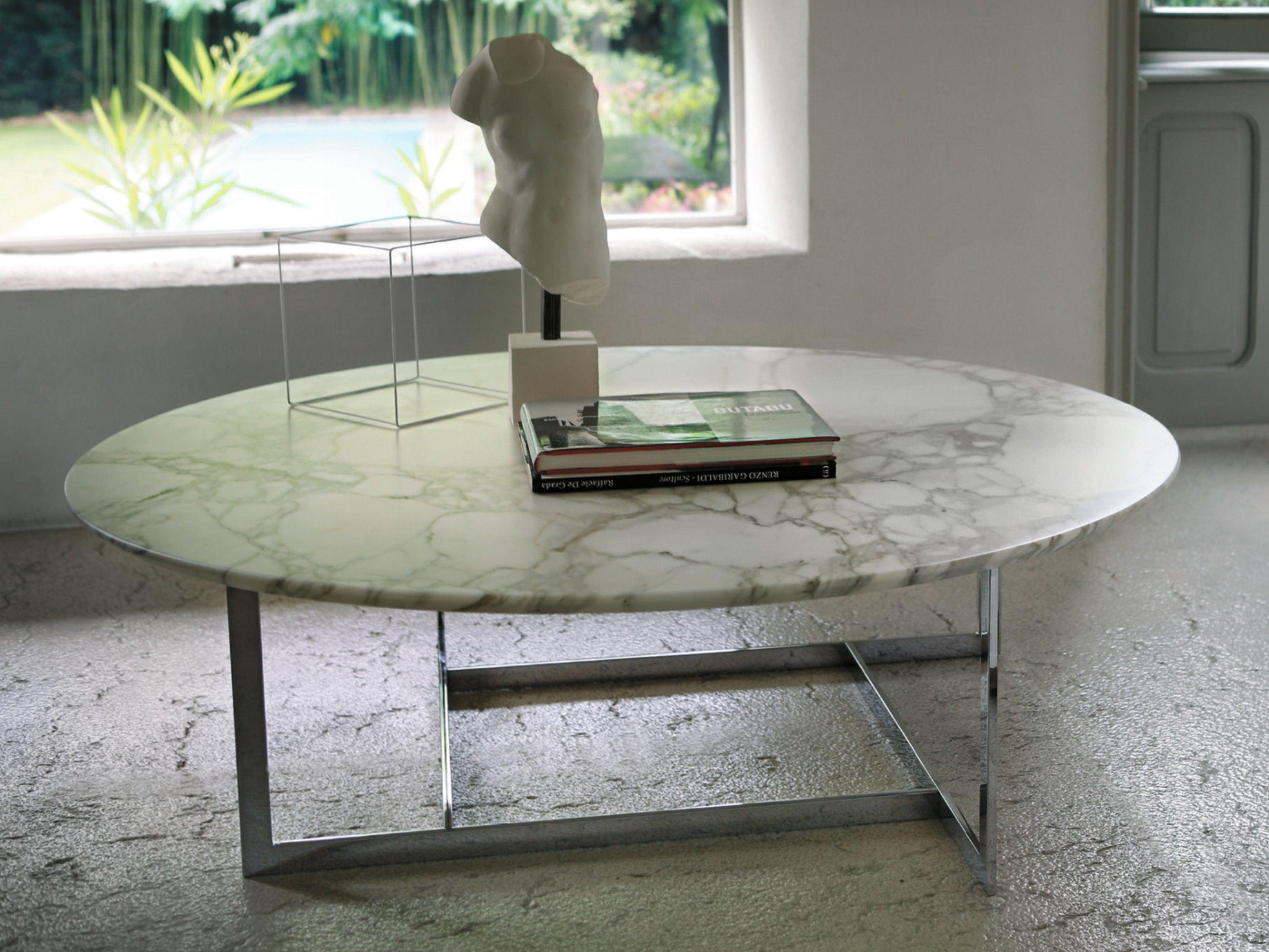 Round marble coffee table LONDRA 5 By Porada design Opera Design