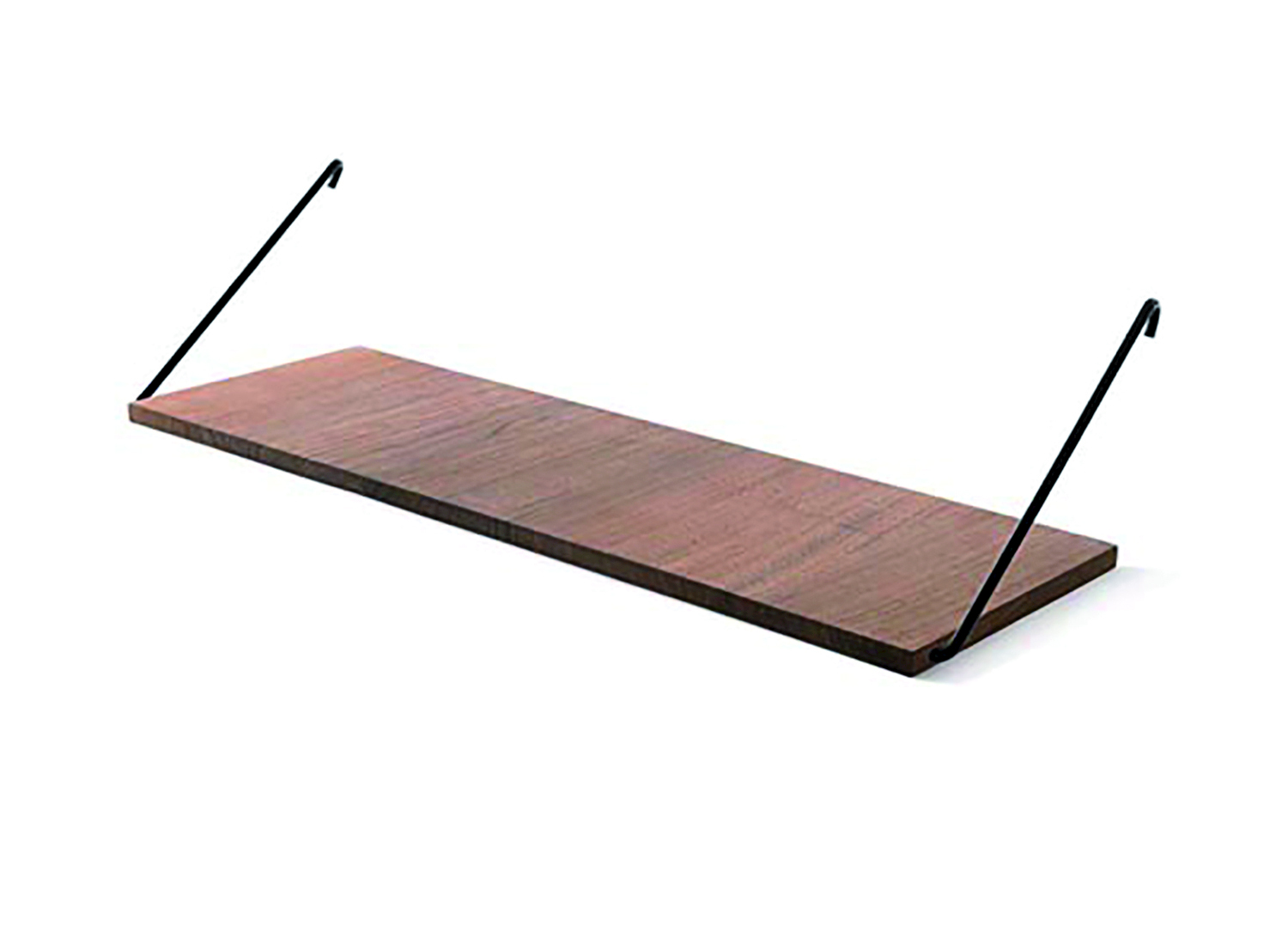 Mensola a muro portaoggetti in metallo L 34.5 x H 38 x P 10 cm nero