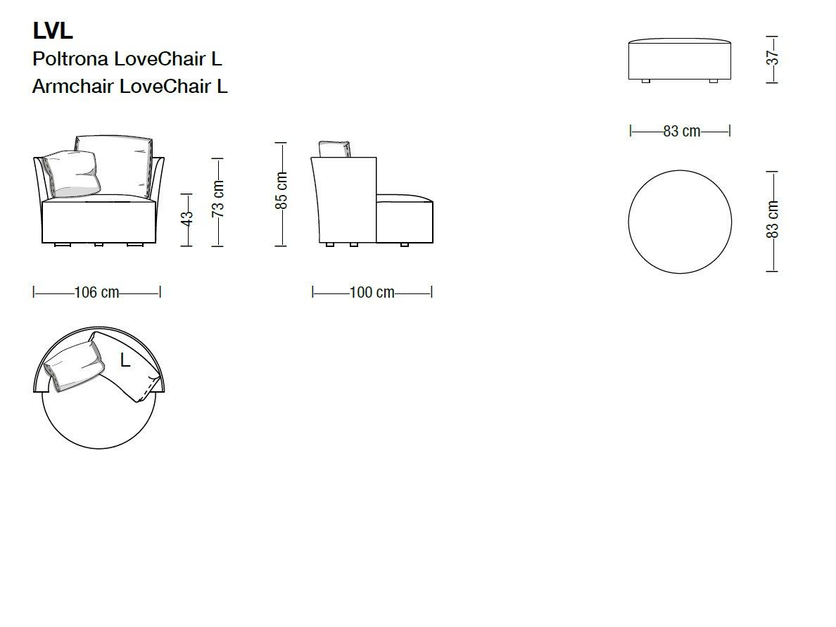 LOVE CHAIR Armchair By Art Nova