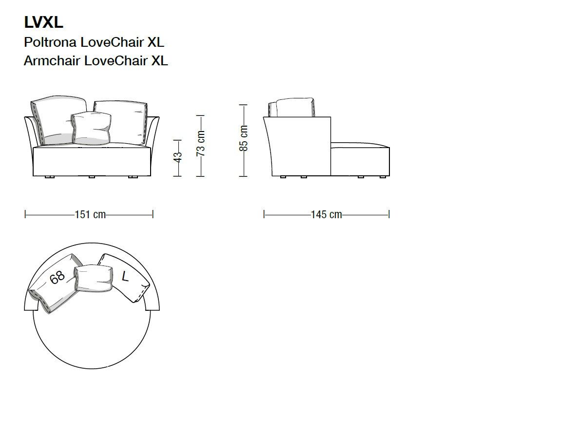 LOVE CHAIR Armchair By Art Nova