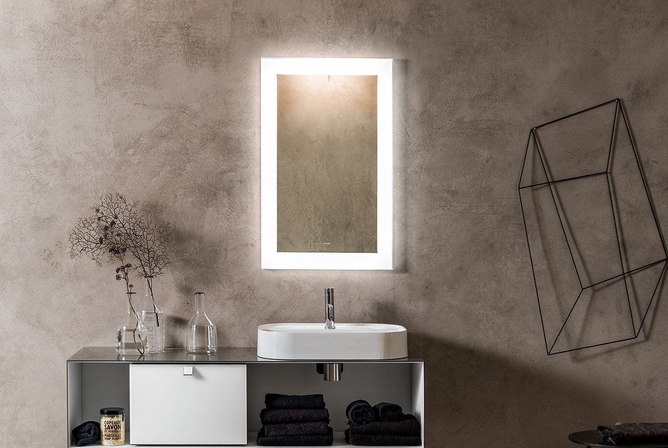 LUMINEE by ARTELINEA - Specchio bagno rettangolare da parete - 2