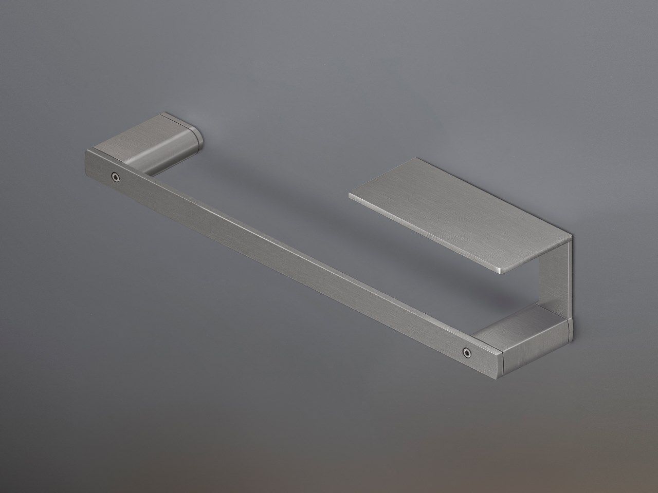 LUTEZIA 120 by Ceadesign - Portasalviette con mensola portaoggetti a destra