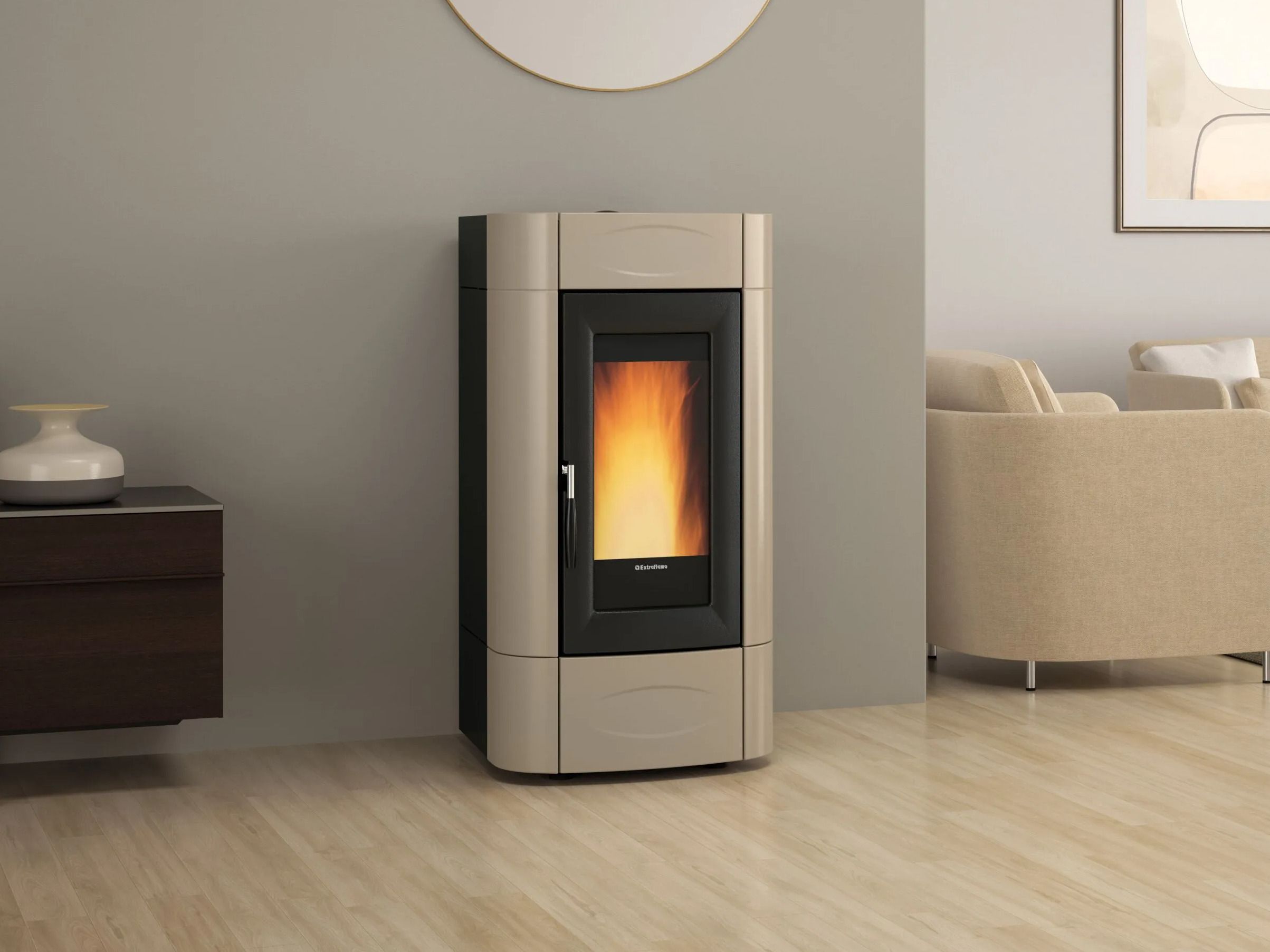 ISIDORA IDRO H16 - H20 - H23 by La Nordica-Extraflame - Termostufa a pellet