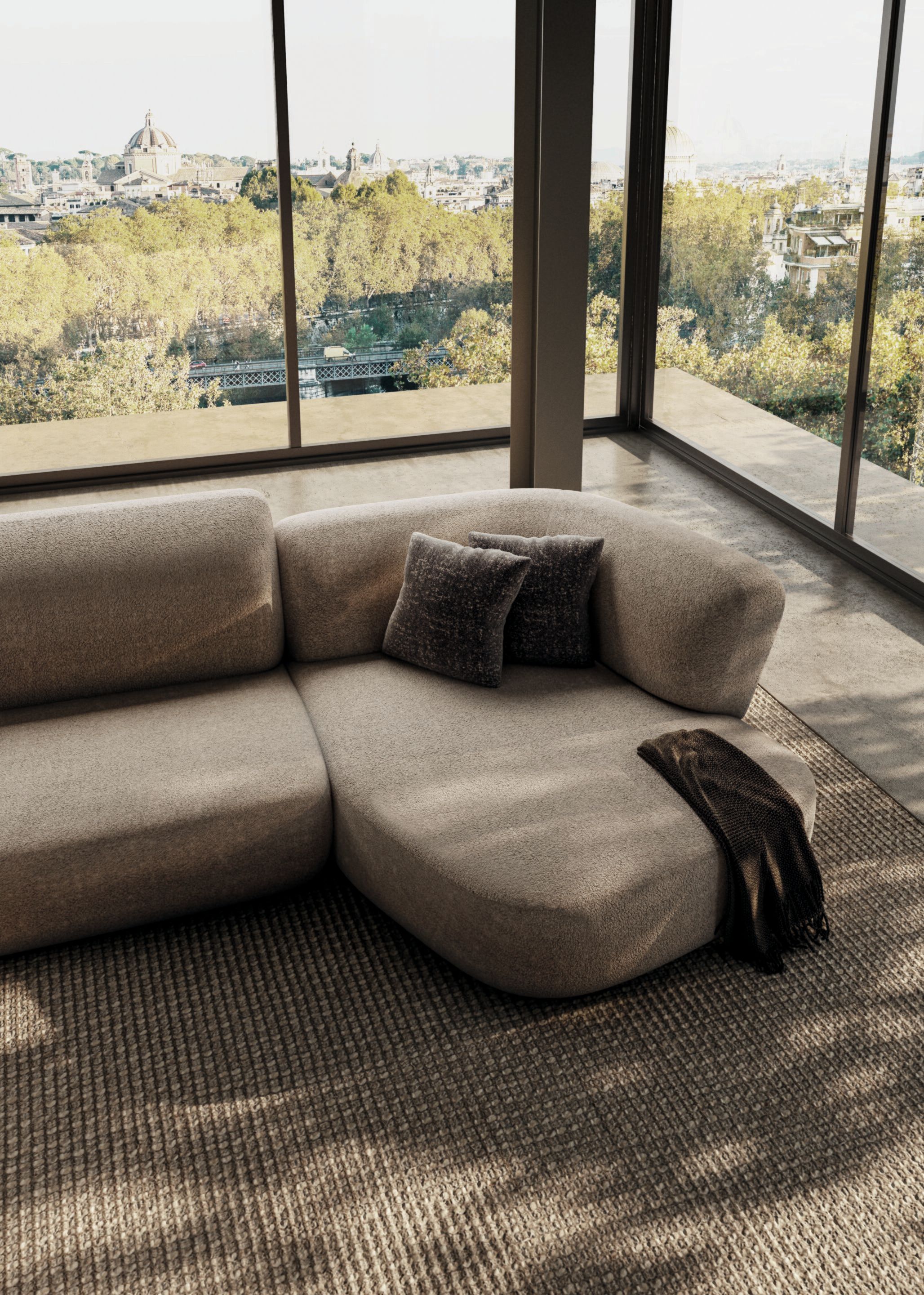 LONDY 2871 by Lago - Divano modulare in tessuto - 3