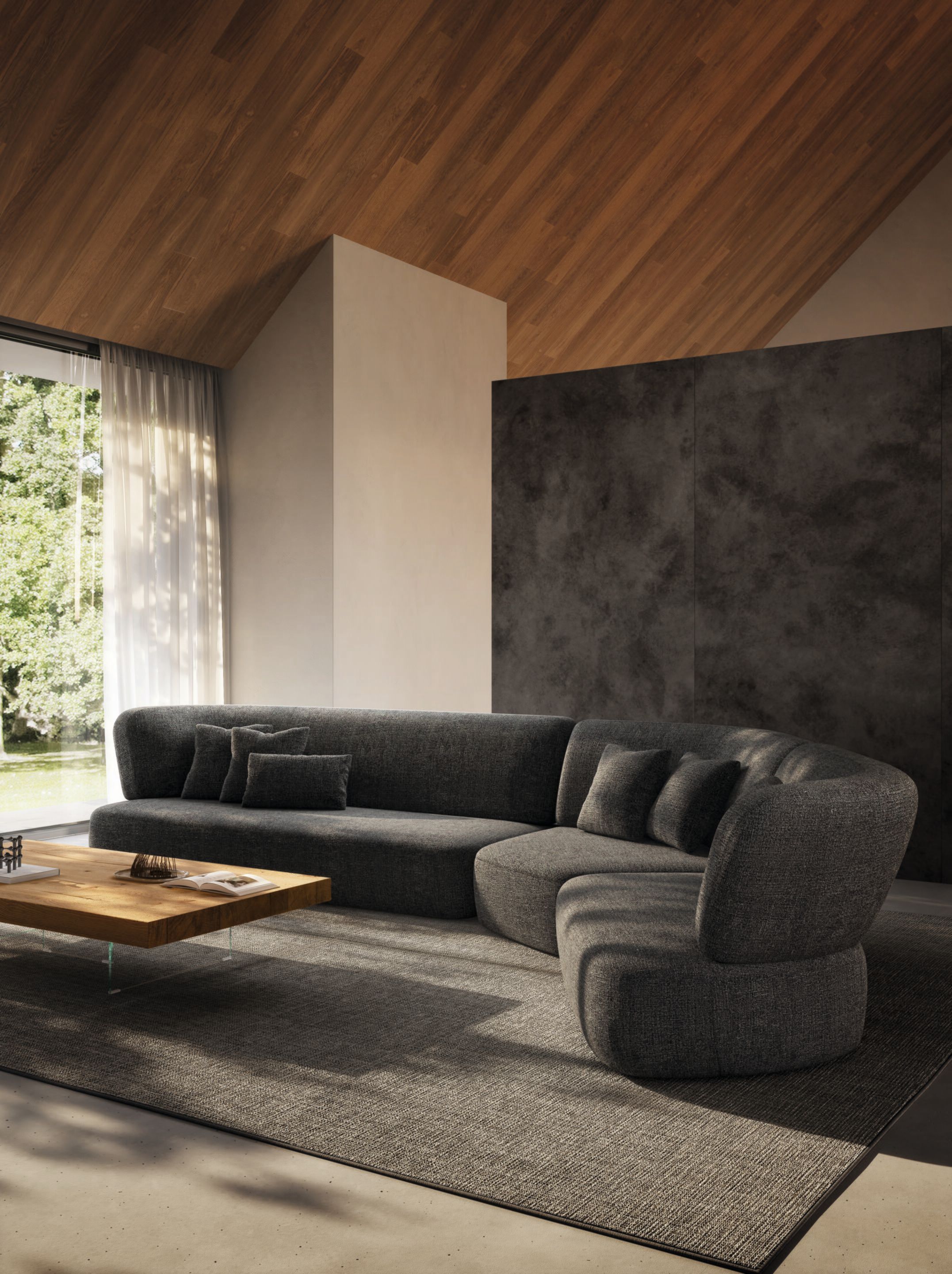 LONDY 2870 by Lago - Divano modulare in tessuto - 2