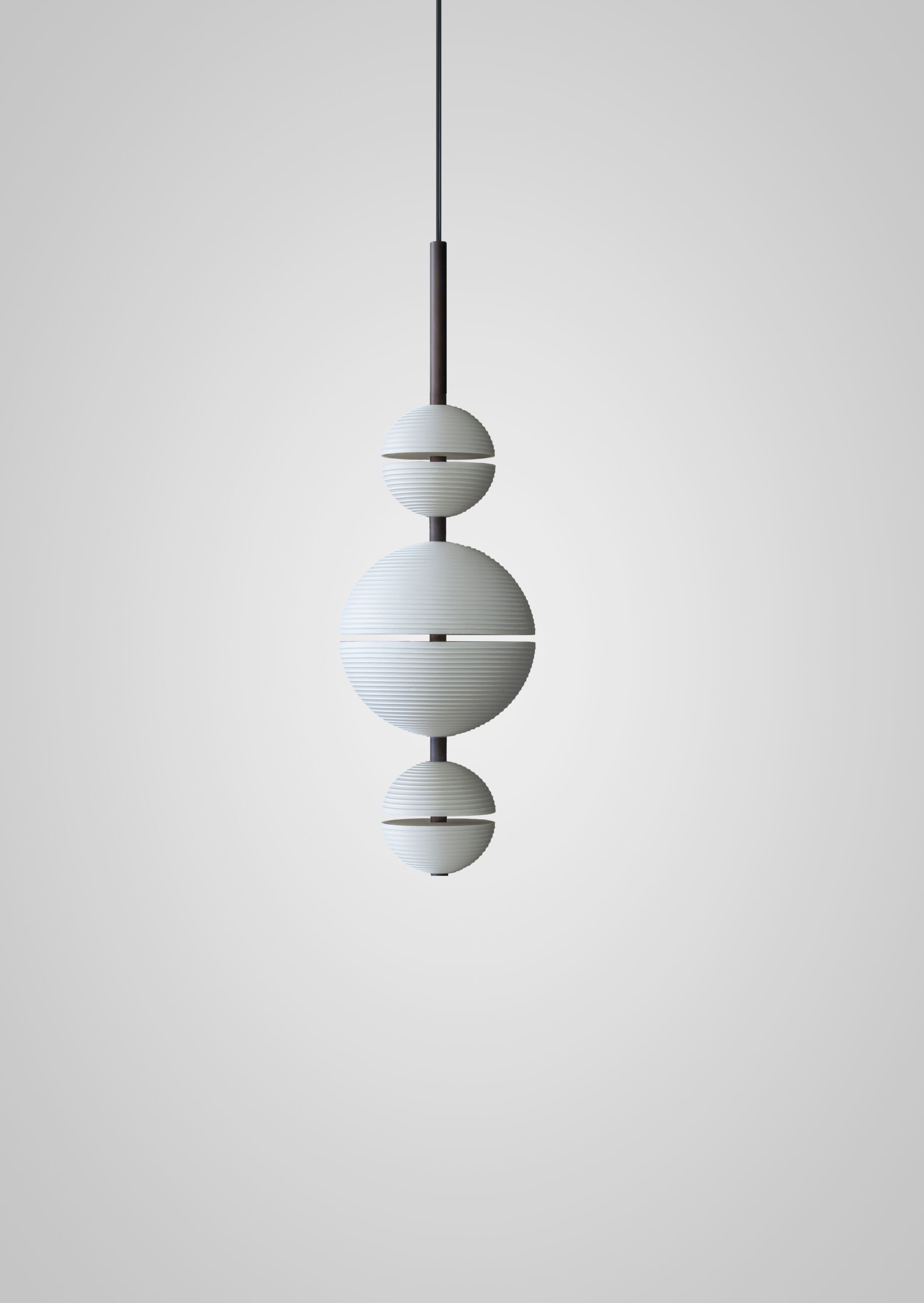 CASCADE SPHERE by Lladró - Lampada a sospensione fatta a mano a LED in porcellana - 4