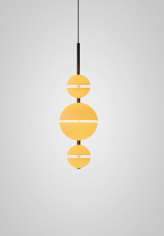 CASCADE SPHERE by Lladró - Lampada a sospensione fatta a mano a LED in porcellana - 2