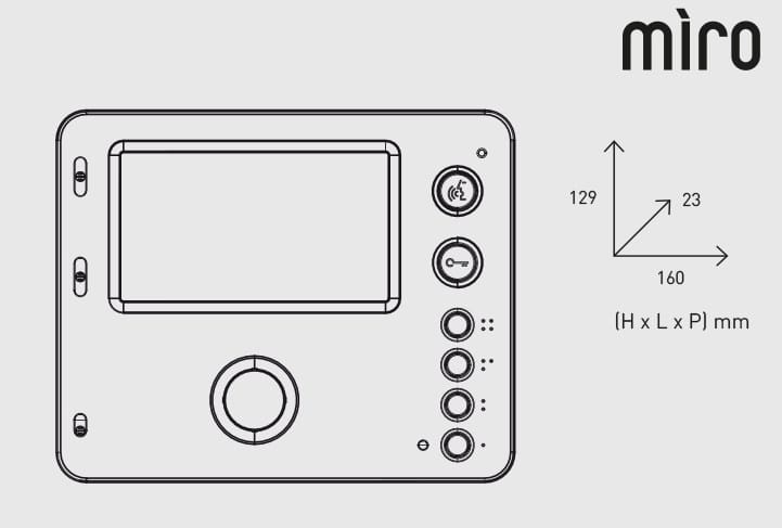 Dimensioni Mìro Vivavoce Video