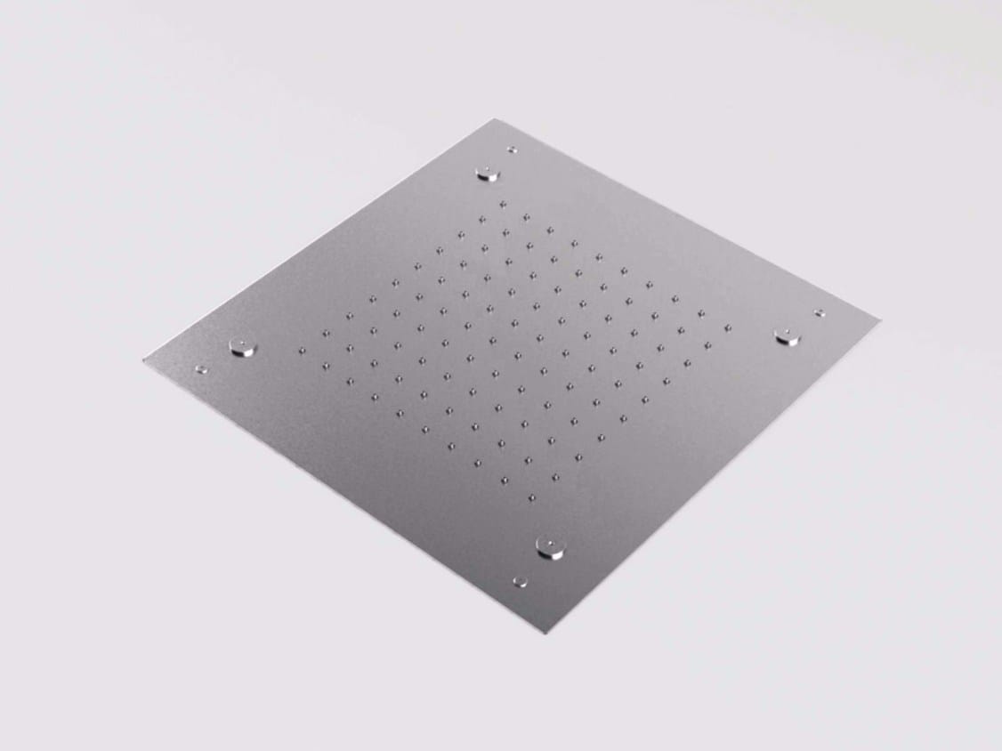 MAE by Rexa - Soffione doccia a soffitto con getto nebulizzato da incasso in acciaio inox