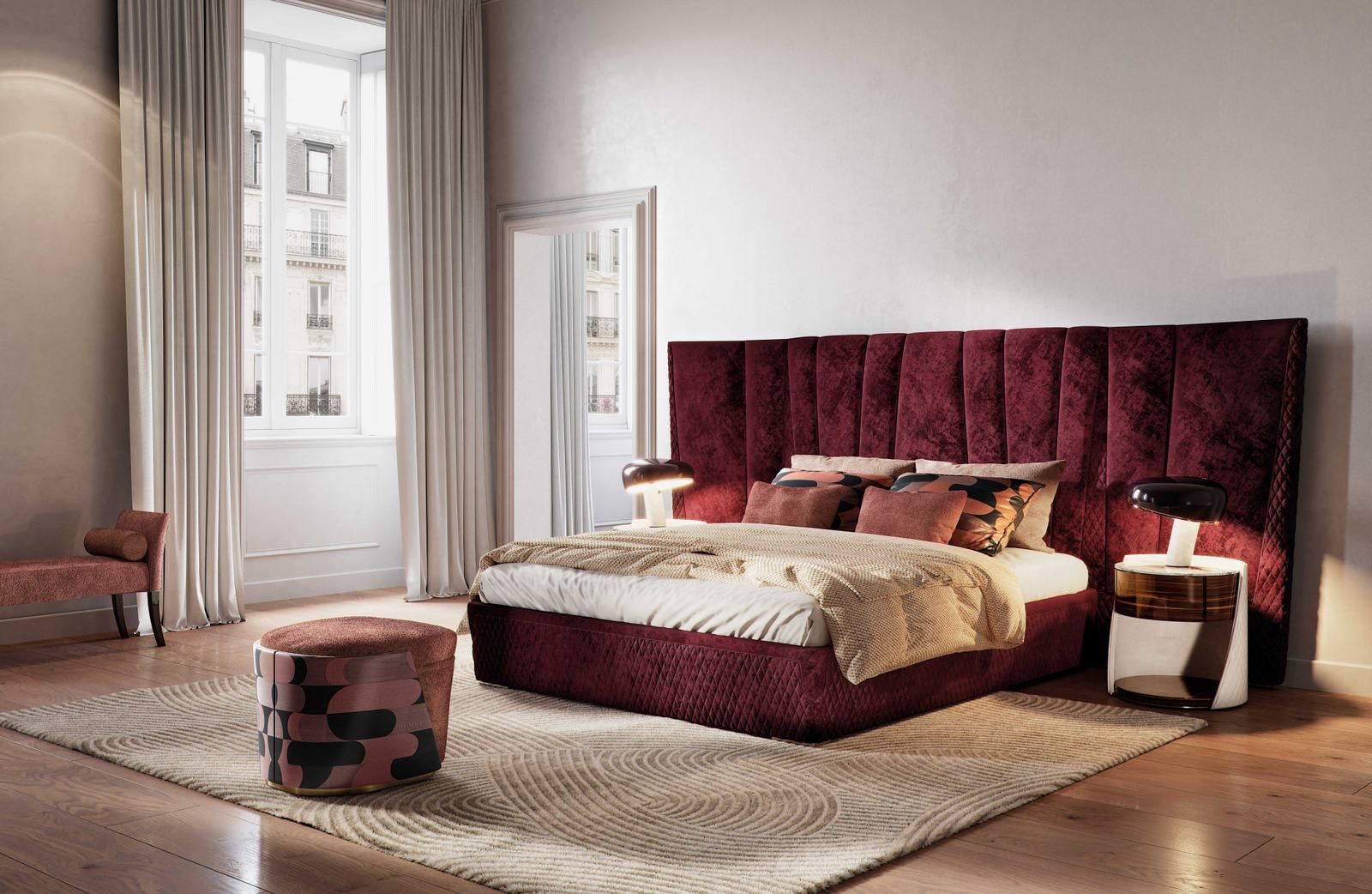 MAJESTIC by Capital Collection - Comodino rotondo in legno con cassetti - 2