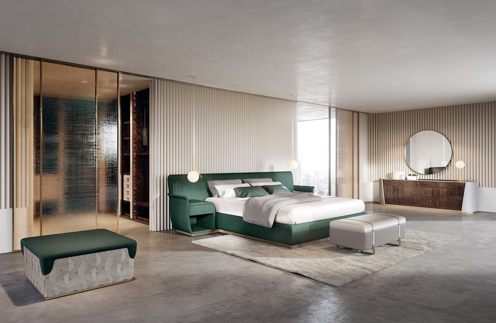 MAJESTIC by Capital Collection - Madia in legno e pelle con ante e cassetti - 4
