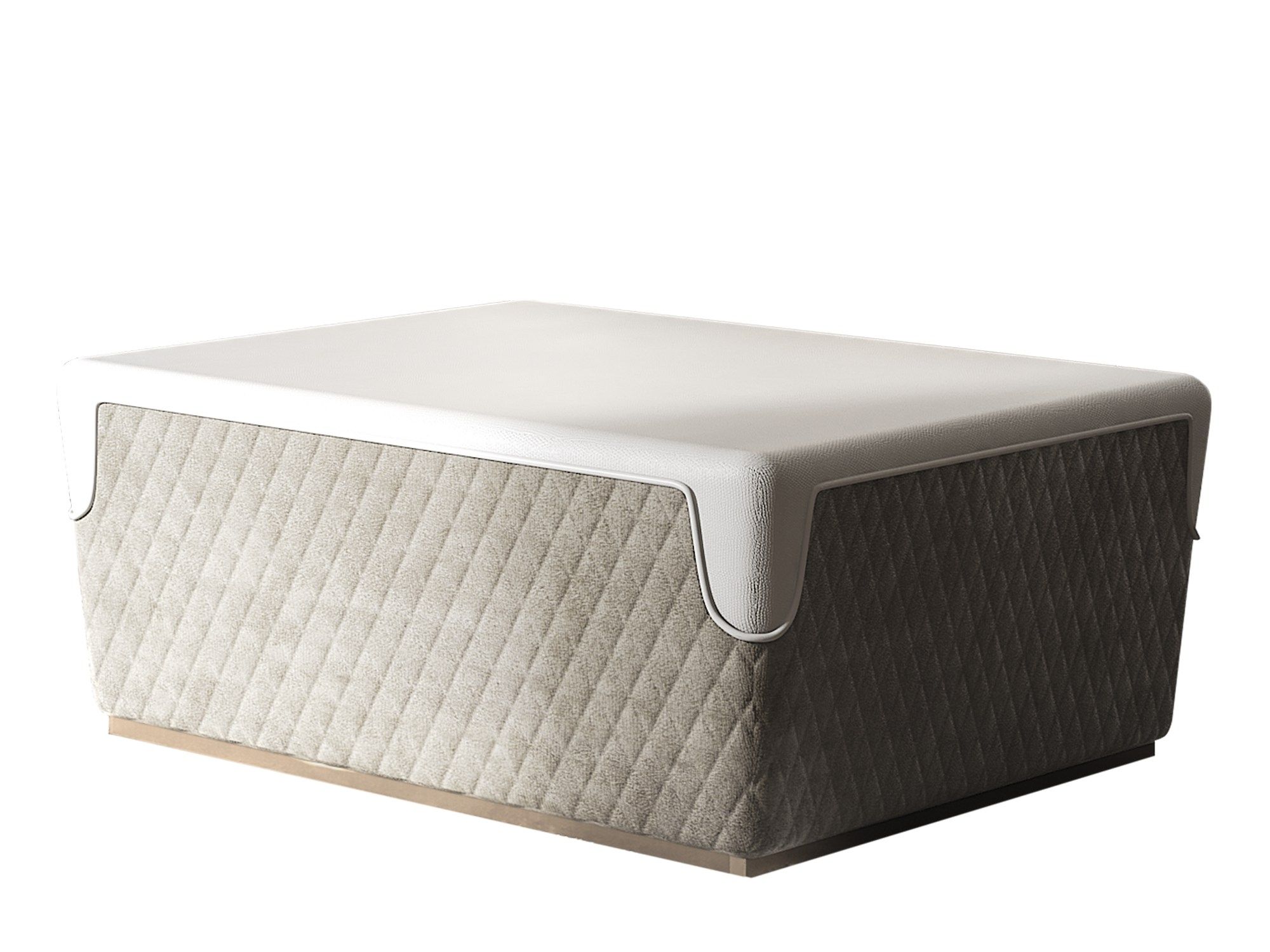 MAJESTIC by Capital Collection - Pouf quadrato in tessuto