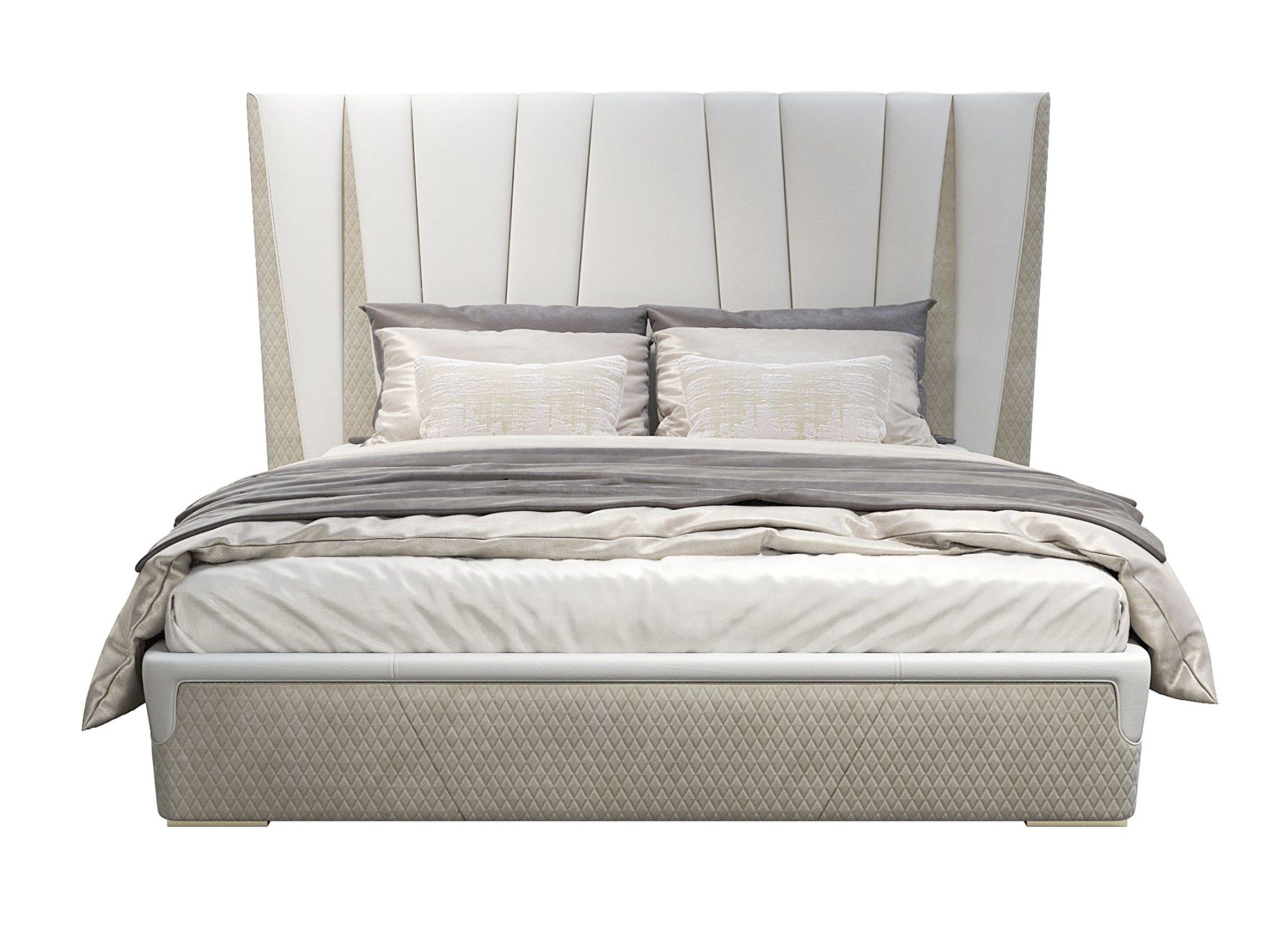 MAJESTIC  L by Capital Collection - Letto matrimoniale in tessuto con testiera imbottita - 3