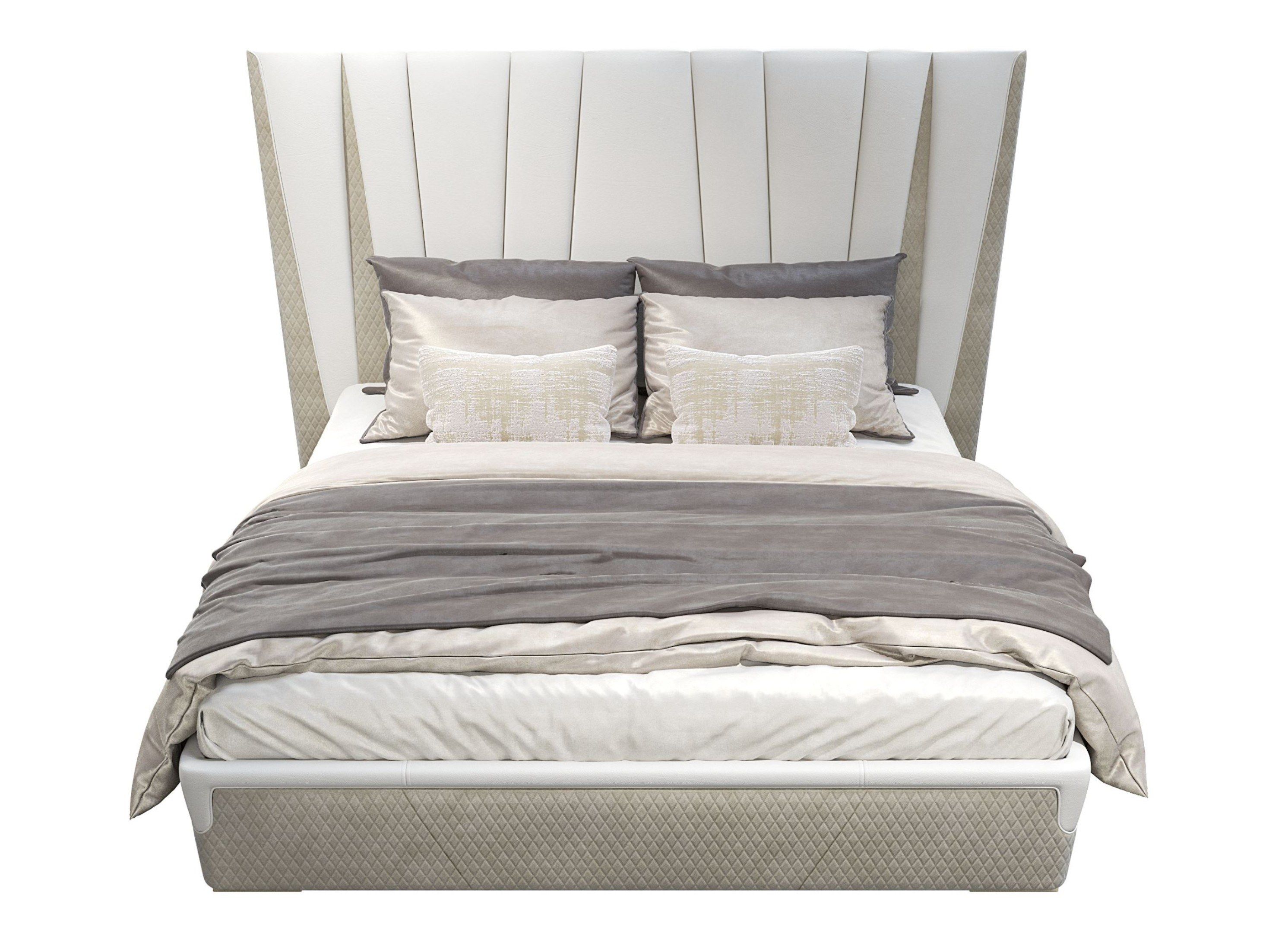 MAJESTIC  L by Capital Collection - Letto matrimoniale in tessuto con testiera imbottita - 2