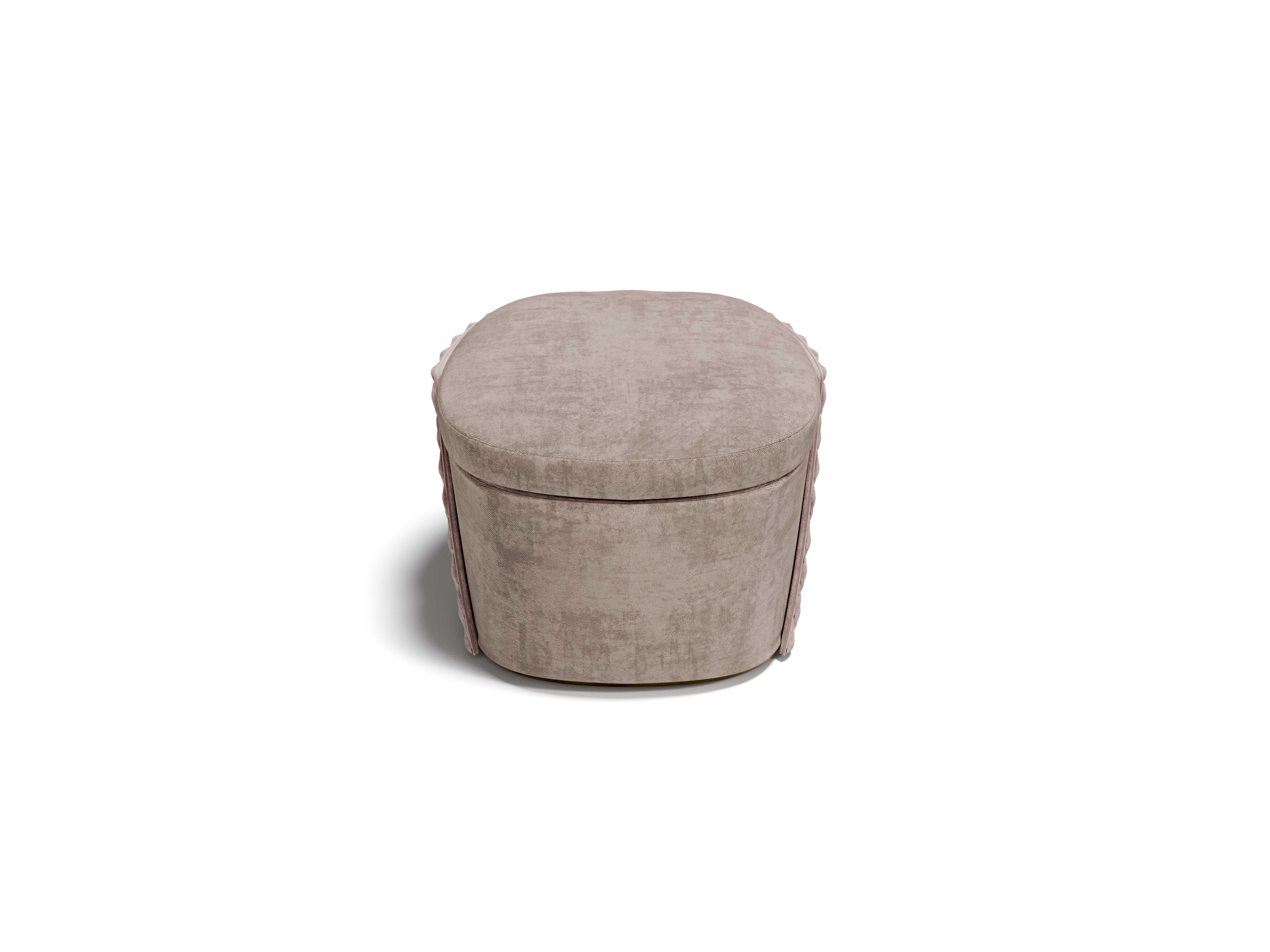 MAJESTIC M by Capital Collection - Pouf ovale in tessuto - 3