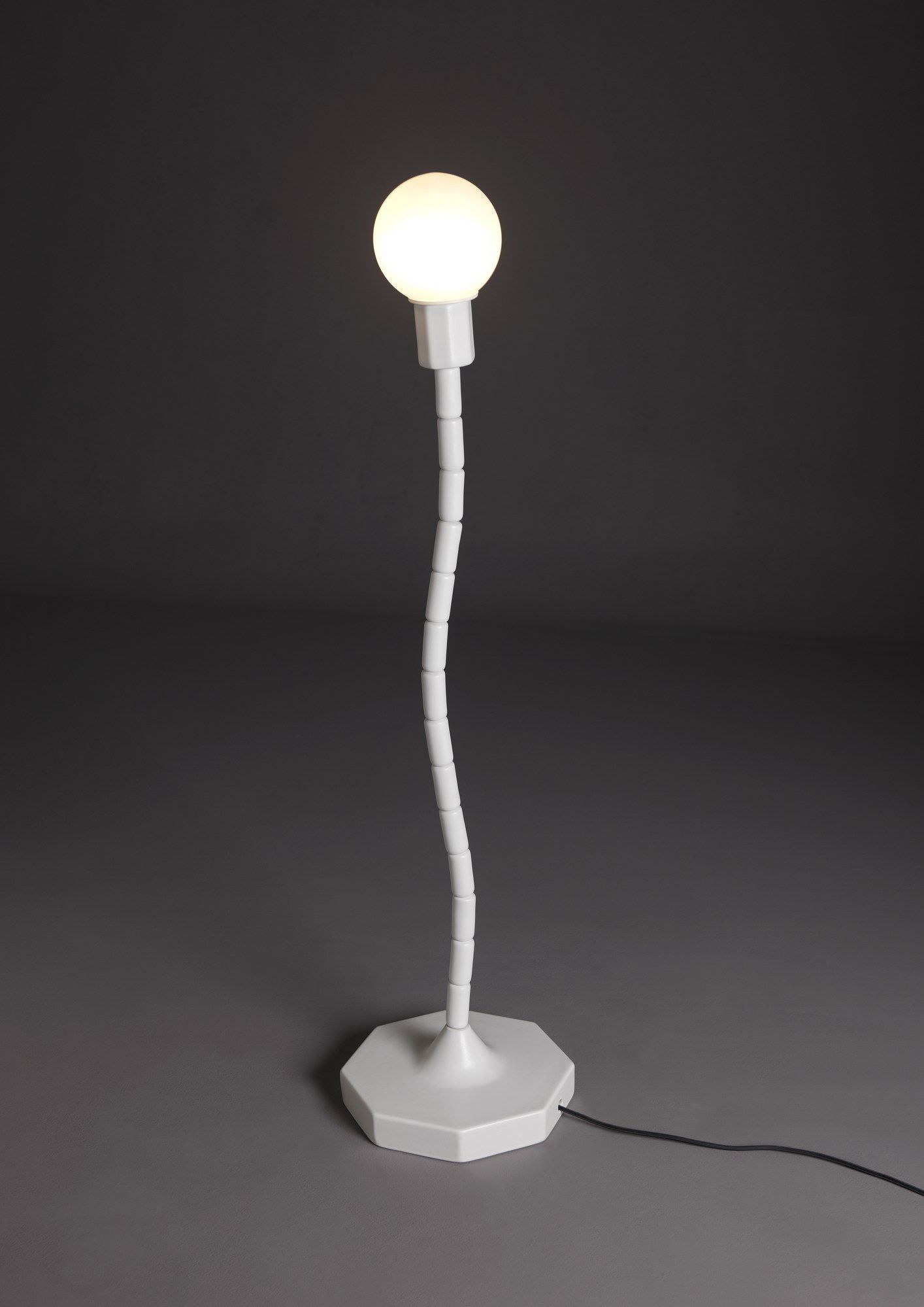 MAKEUP LED ceramic floor lamp By Ceramica Flaminia design Paola Navone