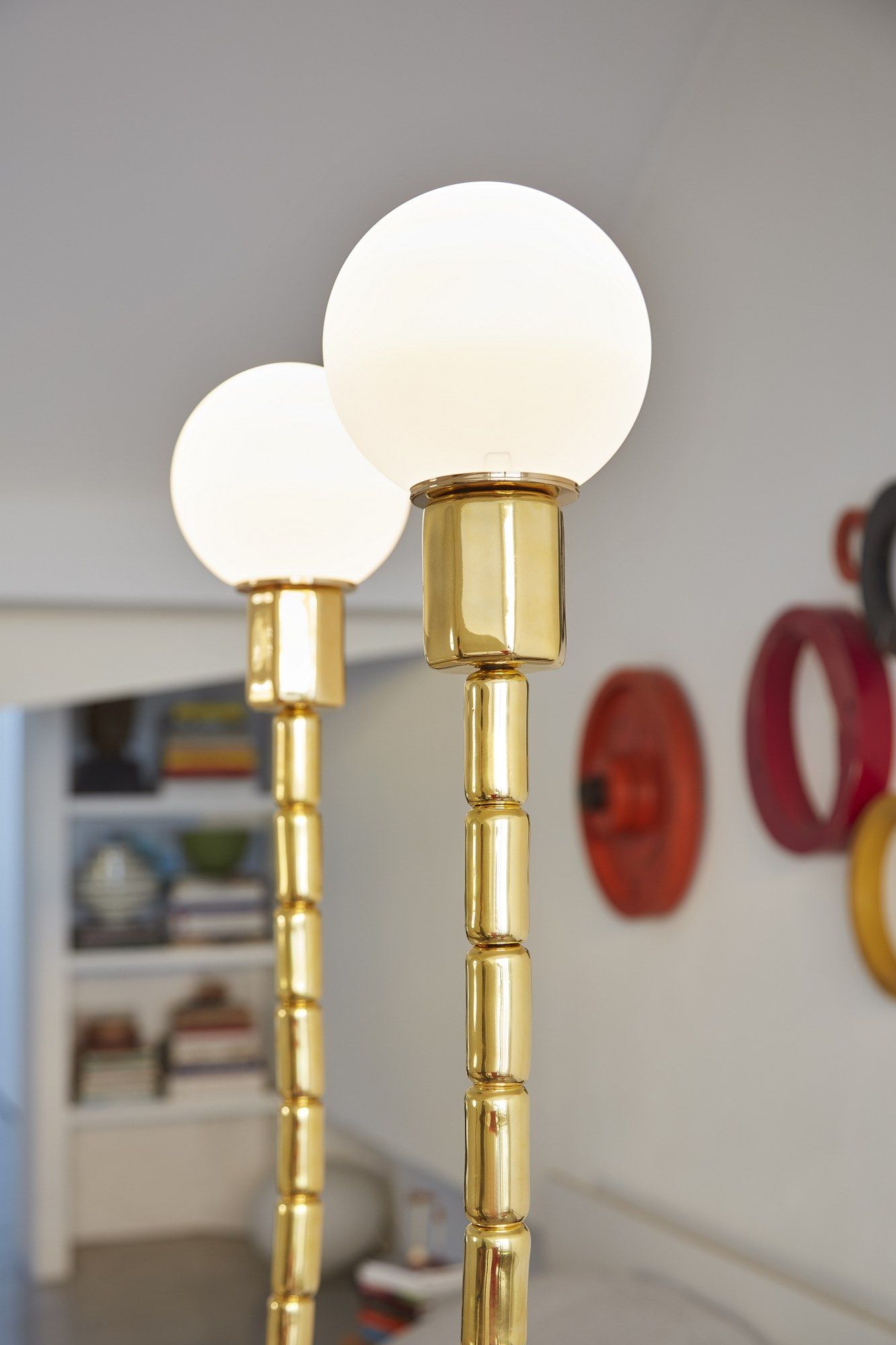 MAKEUP LED ceramic floor lamp By Ceramica Flaminia design Paola Navone