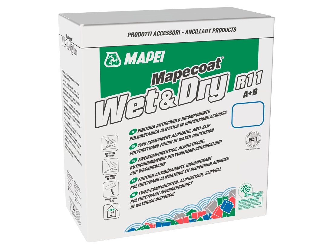 MAPECOAT WET & DRY R11 Nonslip treatment for flooring By MAPEI