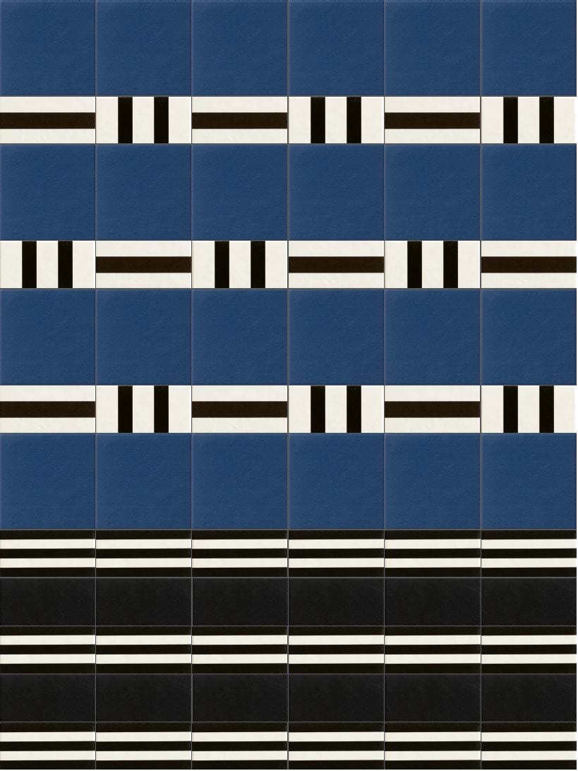 MARGHE BLUE by Mutina - Pavimento/rivestimento in gres porcellanato smaltato - 2