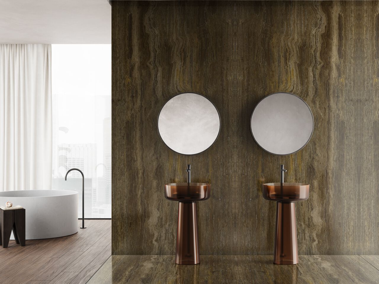 TRAVERTINO TITANIUM Revêtement de sol/mur en travertine pour intérieur — free download