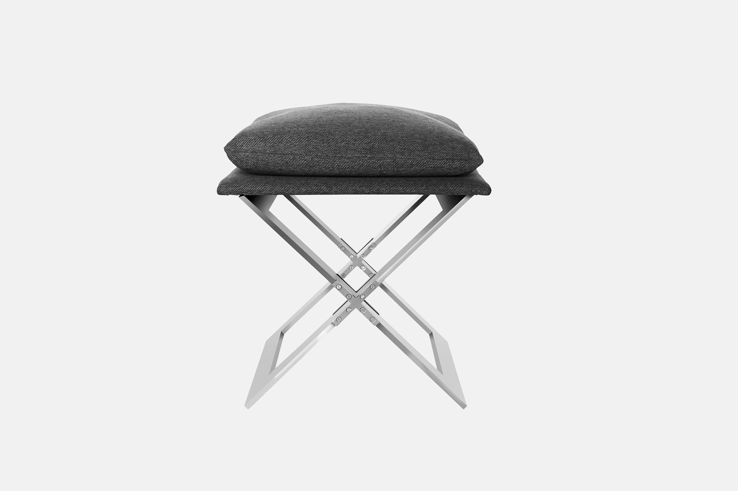Sgabello Pieghevole Portatile Con Cuscino E Luce LED, Capacità 199,6 Kg, Per Adulti, Per Esterno