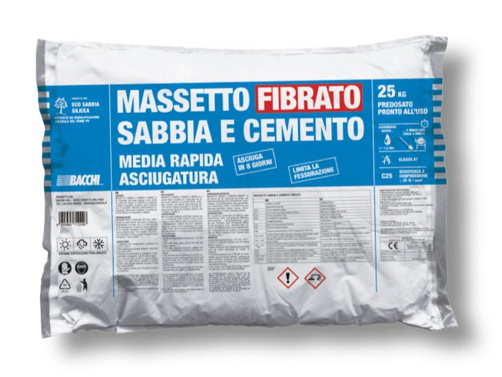 Massetto fibrato tradizionale in sacco predosato MASSETTO FIBRATO