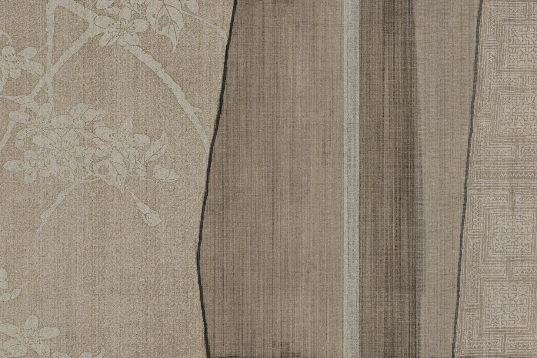 MATERIA by GLAMORA - Carta da parati in lino, ecosostenibile e compostabile - 3