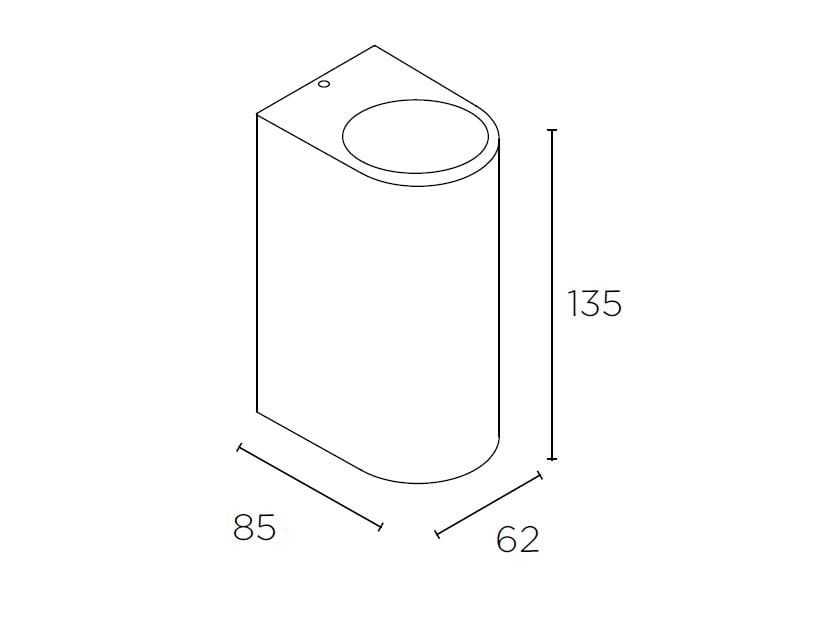 LED directindirect light aluminium Outdoor wall Lamp MAX By LEDS C4