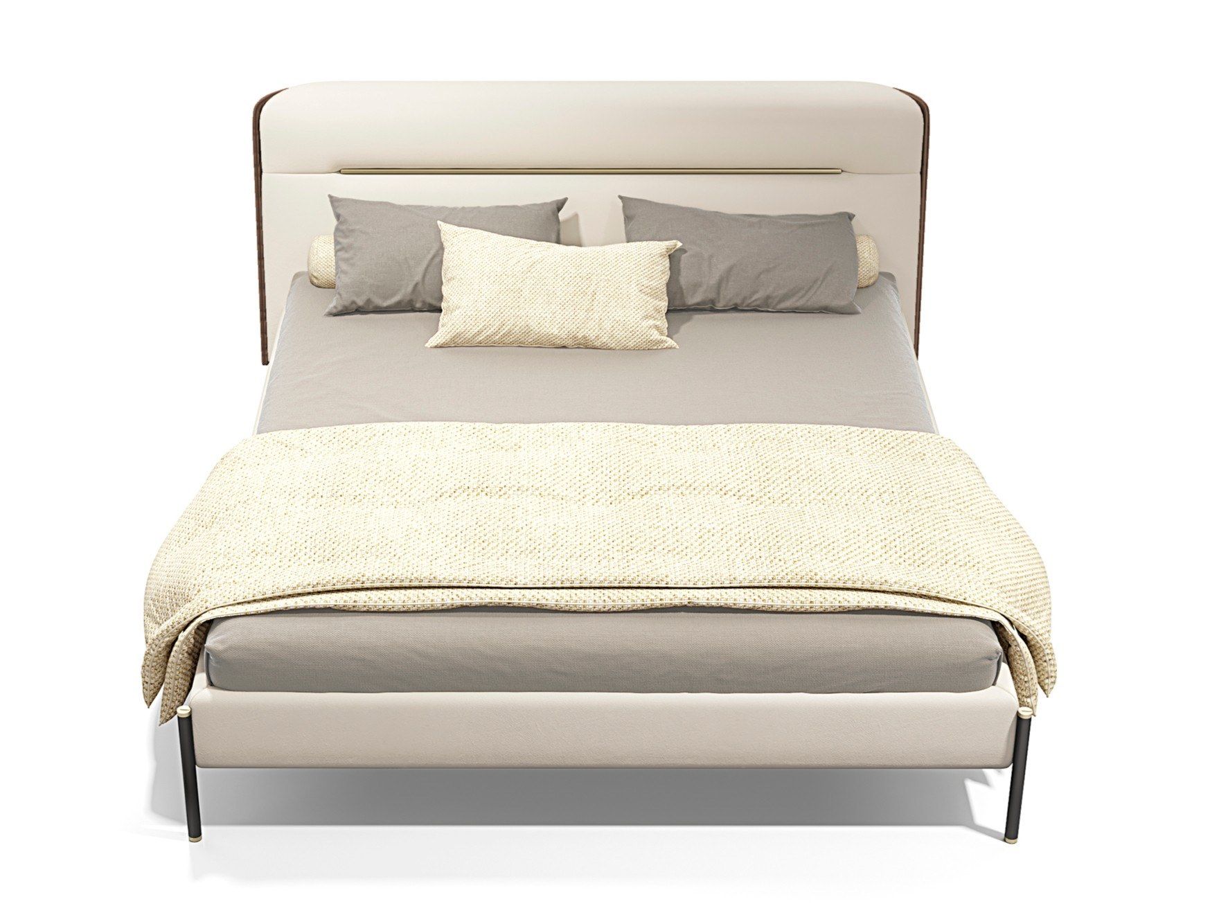 MAYFAIR by Capital Collection - Letto king size in tessuto con testiera imbottita - 3