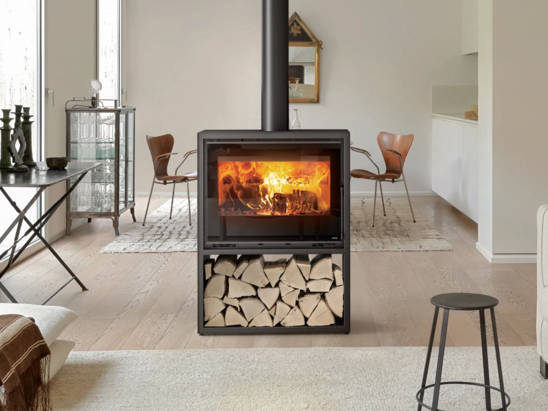 STEEL CASE by MCZ - Stufa a legna in acciaio