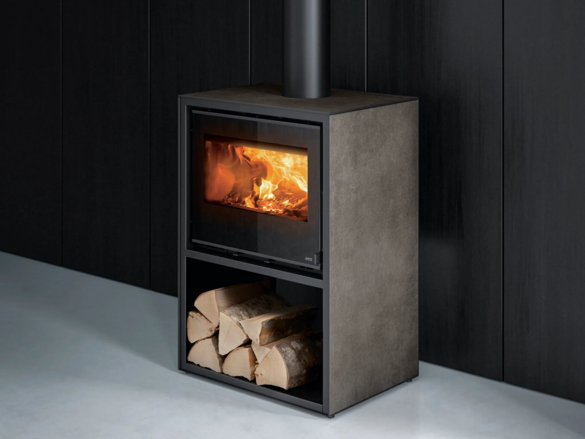 STONE CASE by MCZ - Stufa a legna in gres