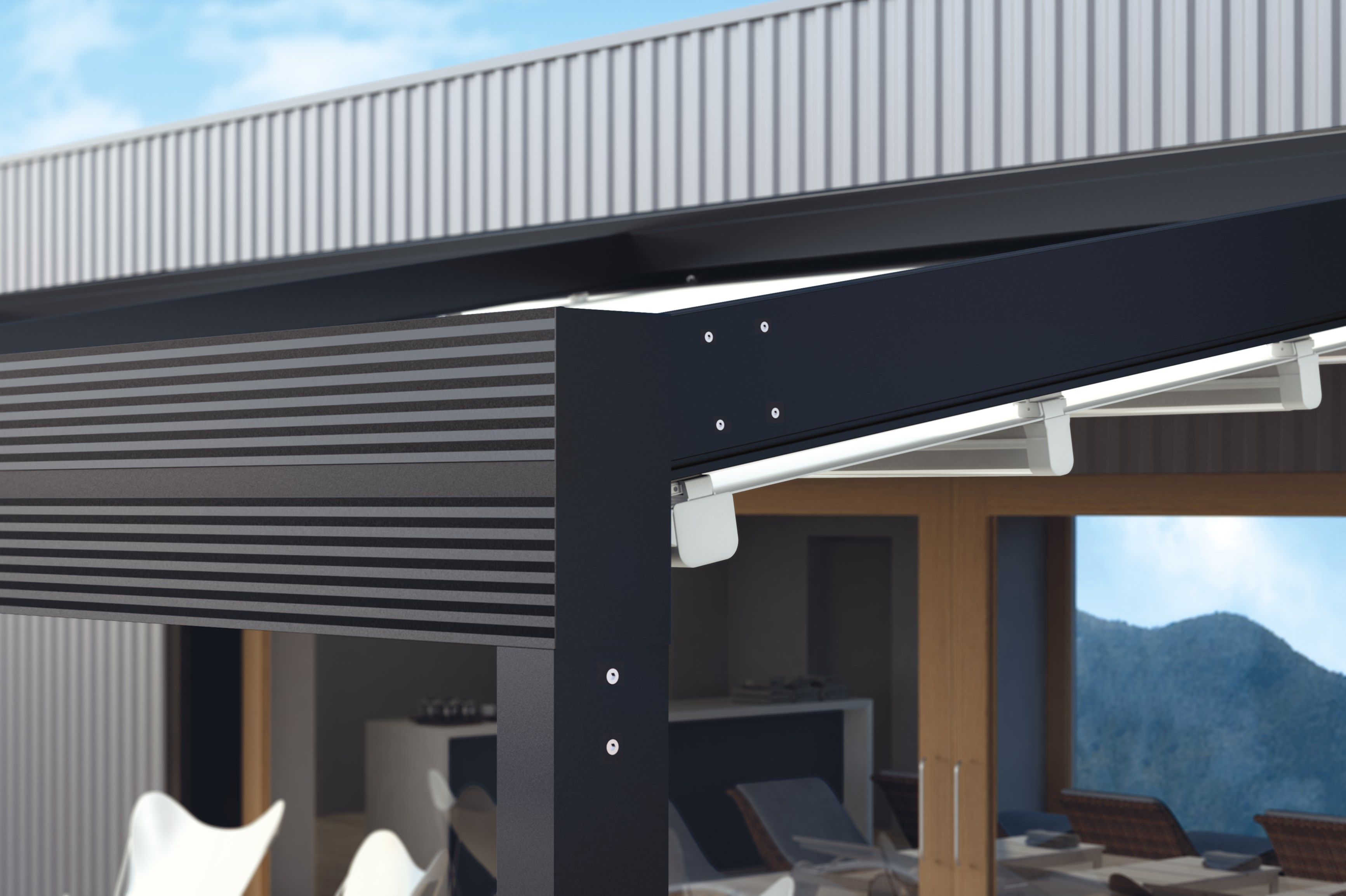 QUADRA 165 by GIBUS - Pergola con copertura scorrevole - 2