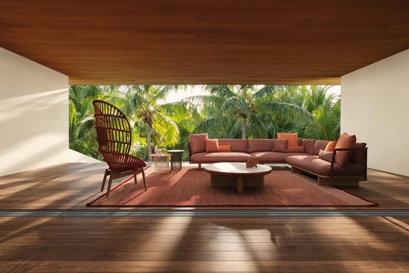 MESH 2 seater garden sofa Mesh Collection By Kettal design Patricia