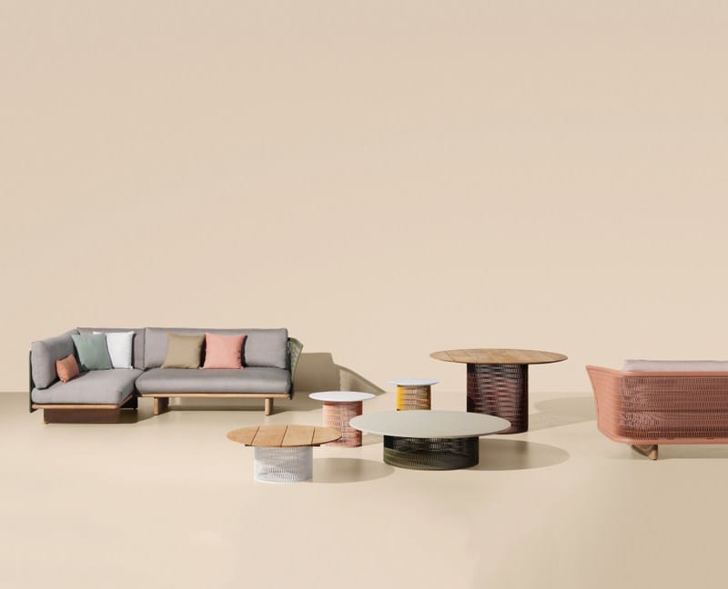 MESH Fabric garden bench By Kettal design Patricia Urquiola