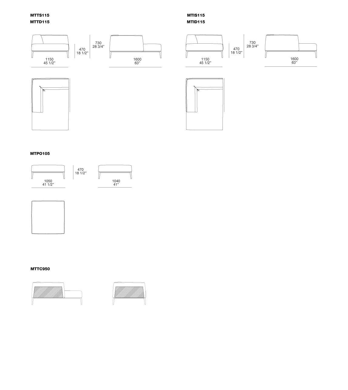 METROPOLITAN Leather sofa By poliform design JeanMarie Massaud