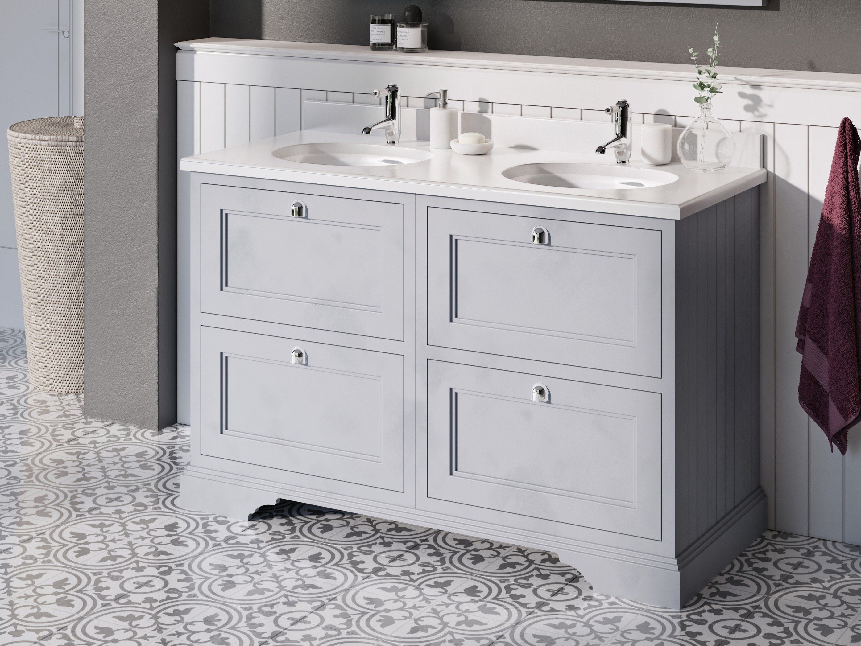 MINERVA Mobile lavabo da terra By Burlington Bathrooms
