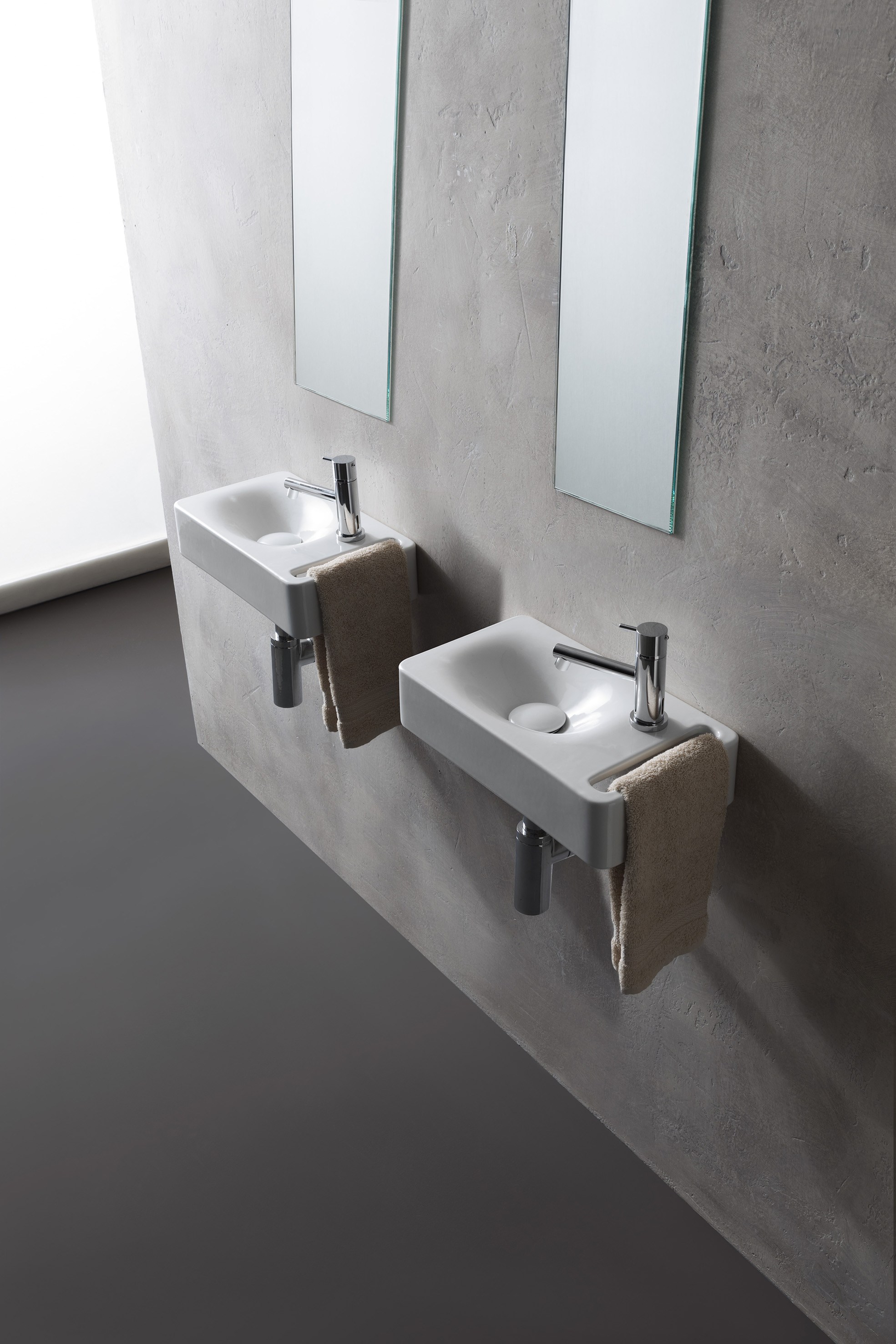 MINI HUNG | Rectangular handrinse basin Ceramic handrinse basin with ...
