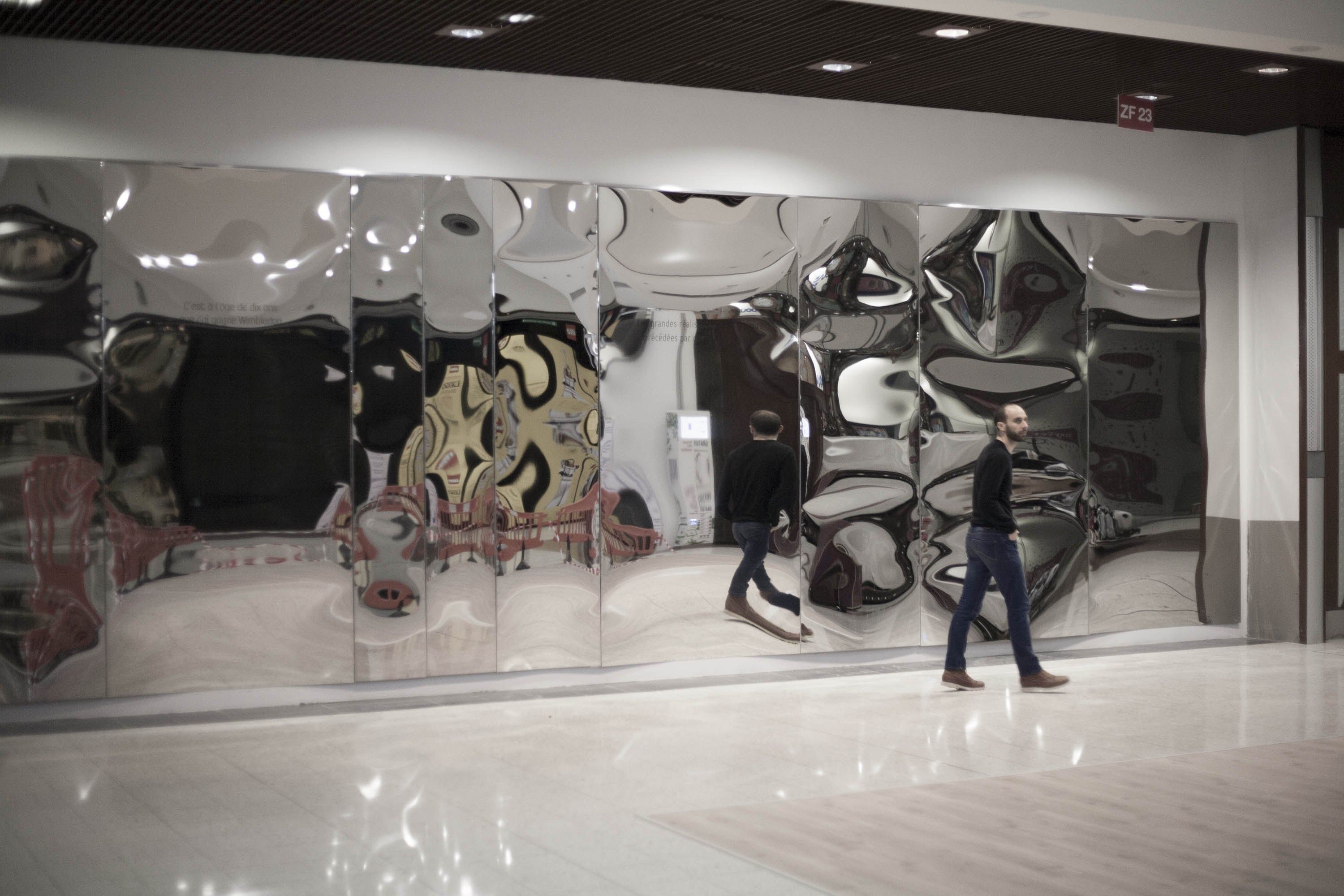 DISTORTING MIRROR PANEL | Wall-mounted mirror By VIDAME EDITIONS design ...