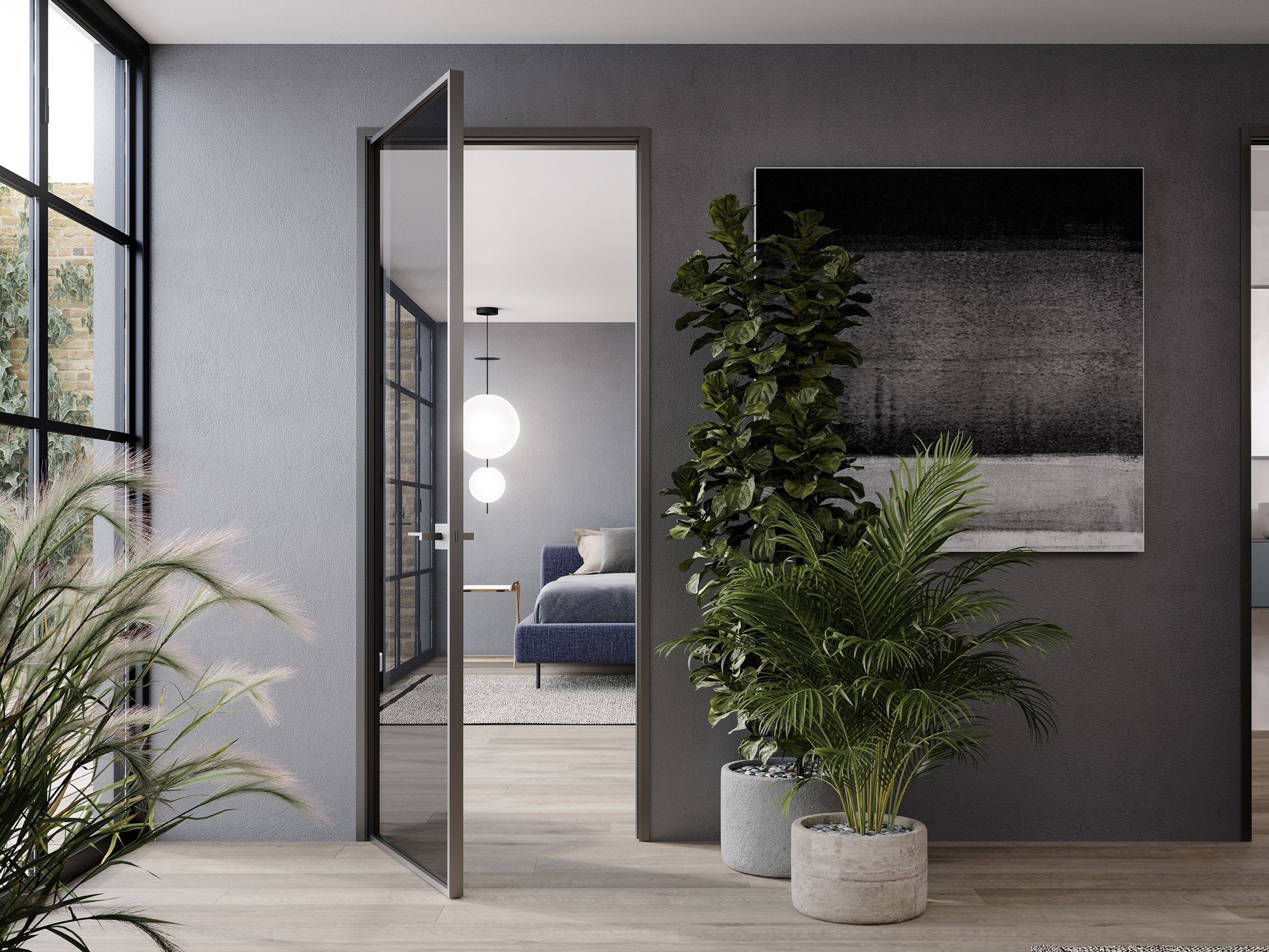 MITICA by ADL - Porta a battente in vetro