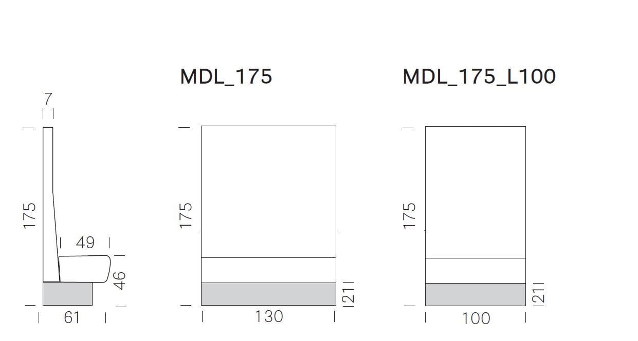 Dimensiones MODUS MDL