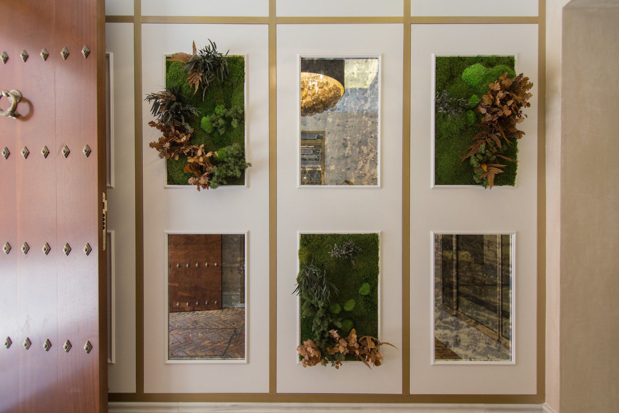 Stabilized plants and moss indoor vertical garden MOSS&PLANTS MID By GREENAREA