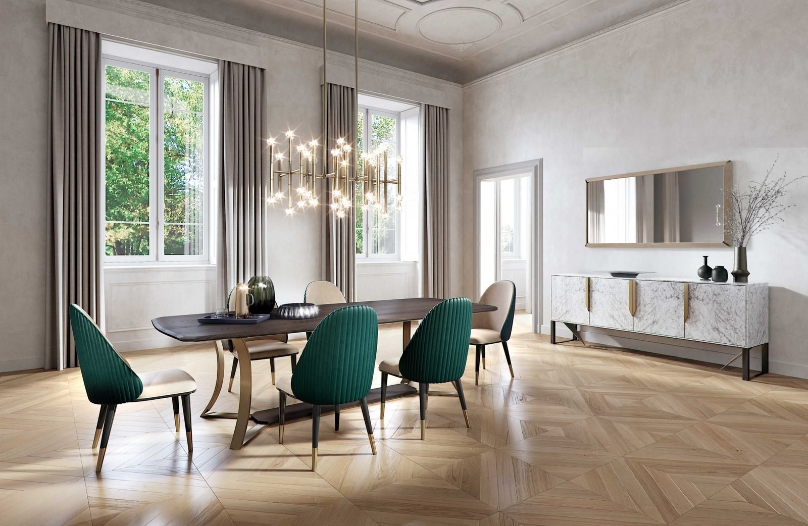 MUST R by Capital Collection - Tavolo da pranzo rettangolare in legno e metallo - 2