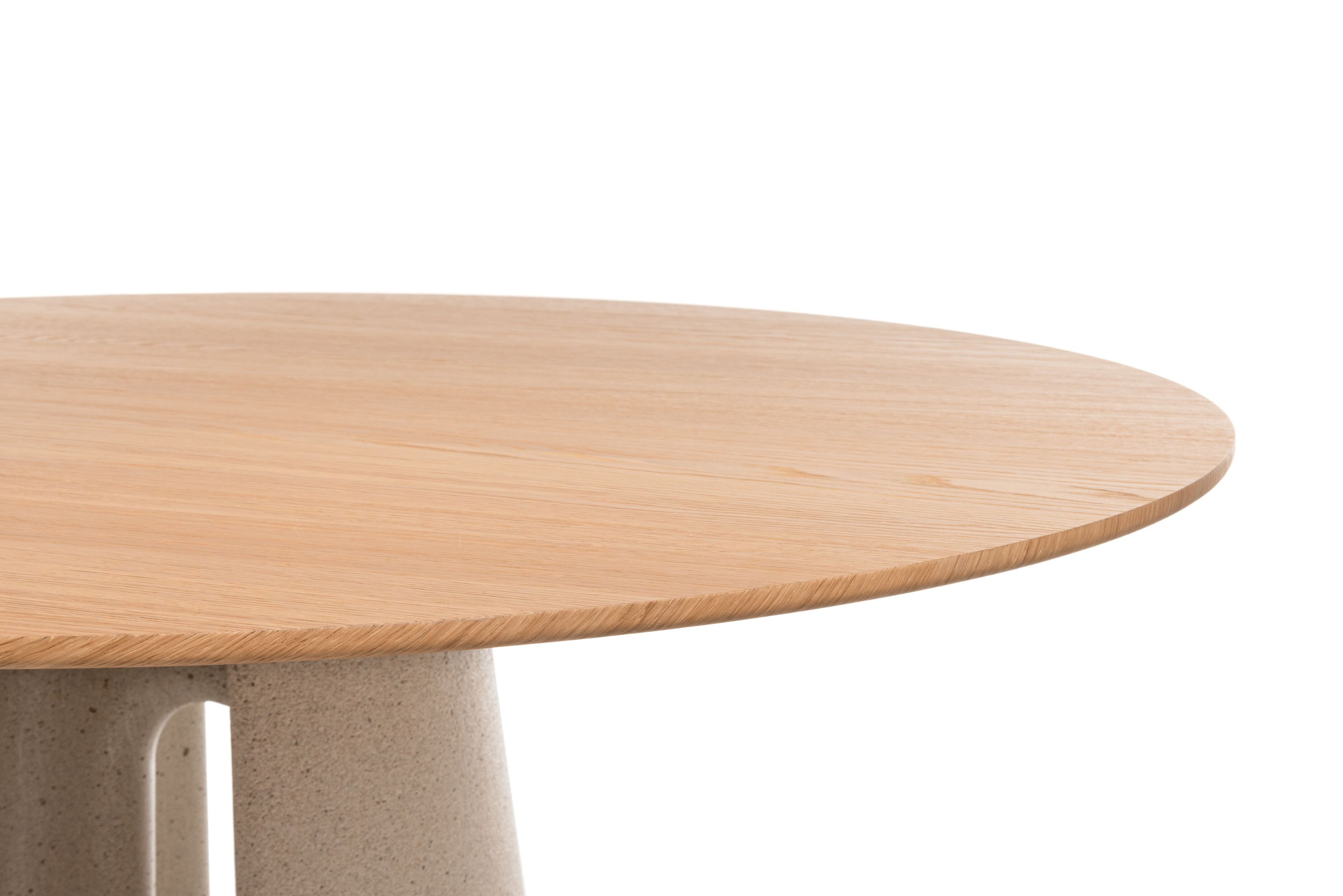 ANCORA by Magis - Tavolo rotondo in cemento e MDF - 3